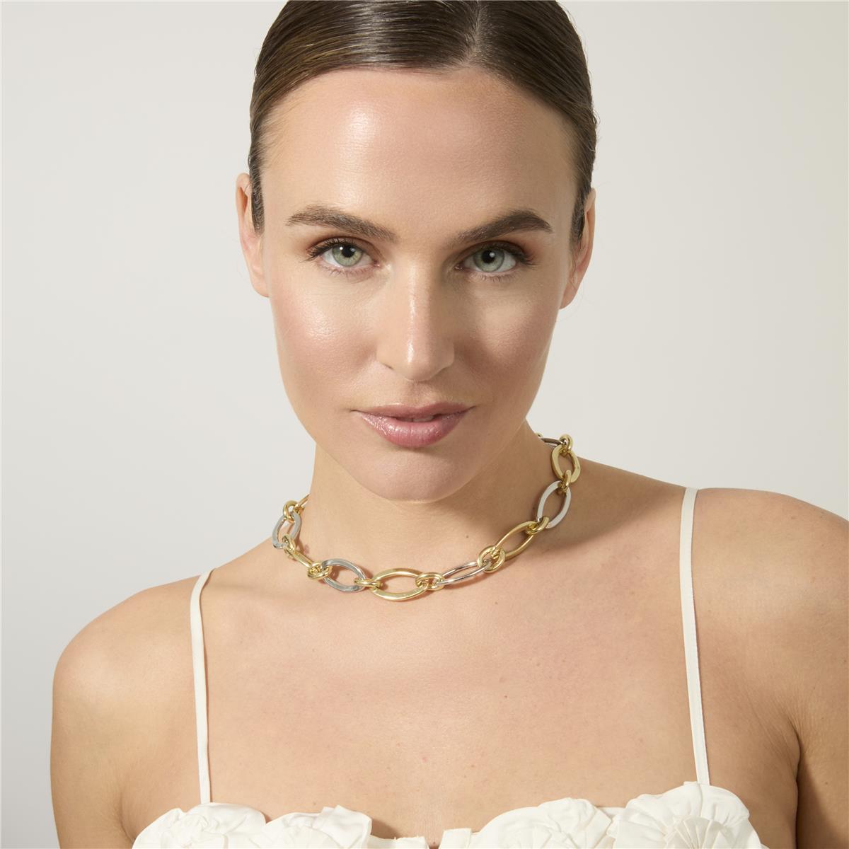 Collier finition or jaune 18 carats - Adelky