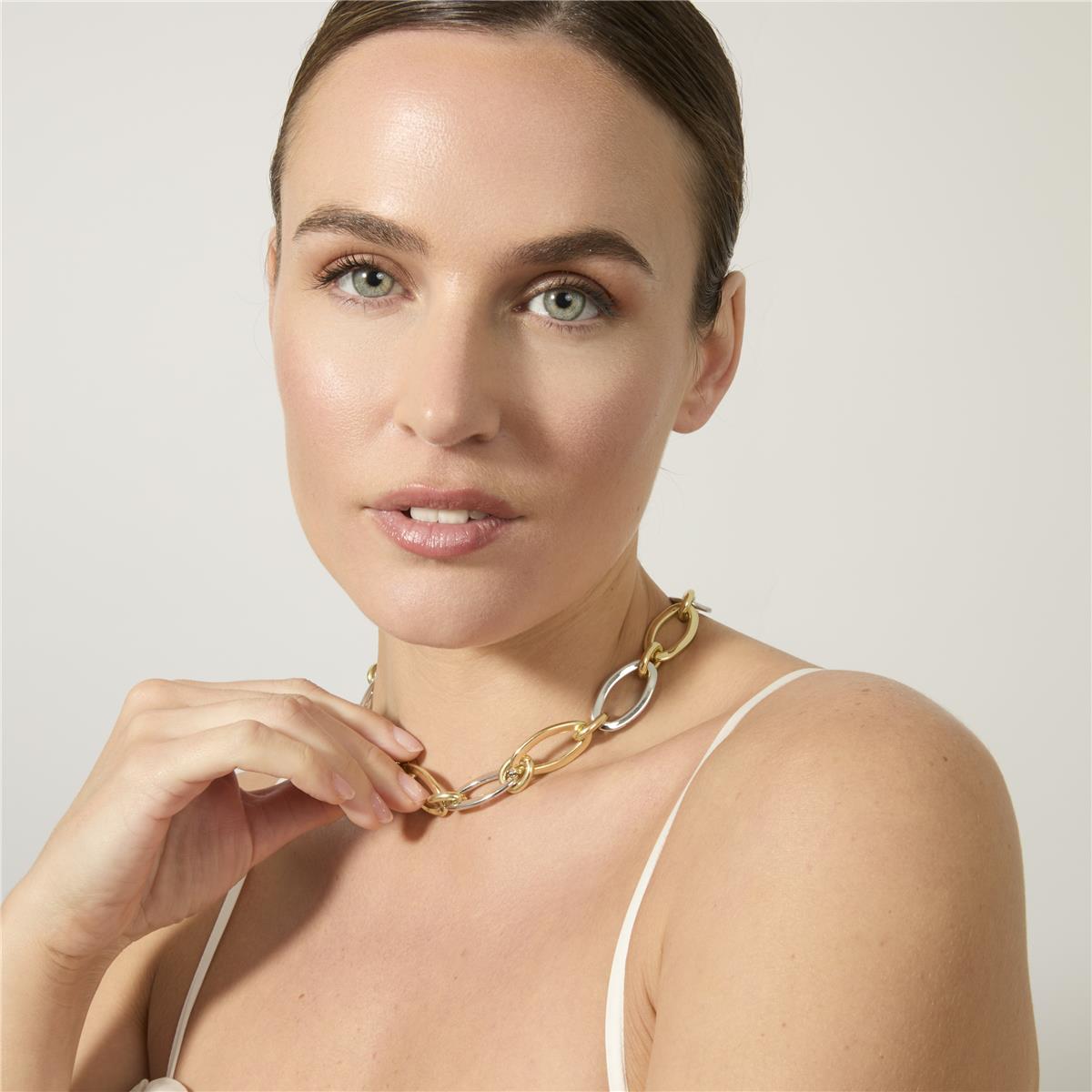 Halskette mit 18k Gelbgold-Finish - Adelky
