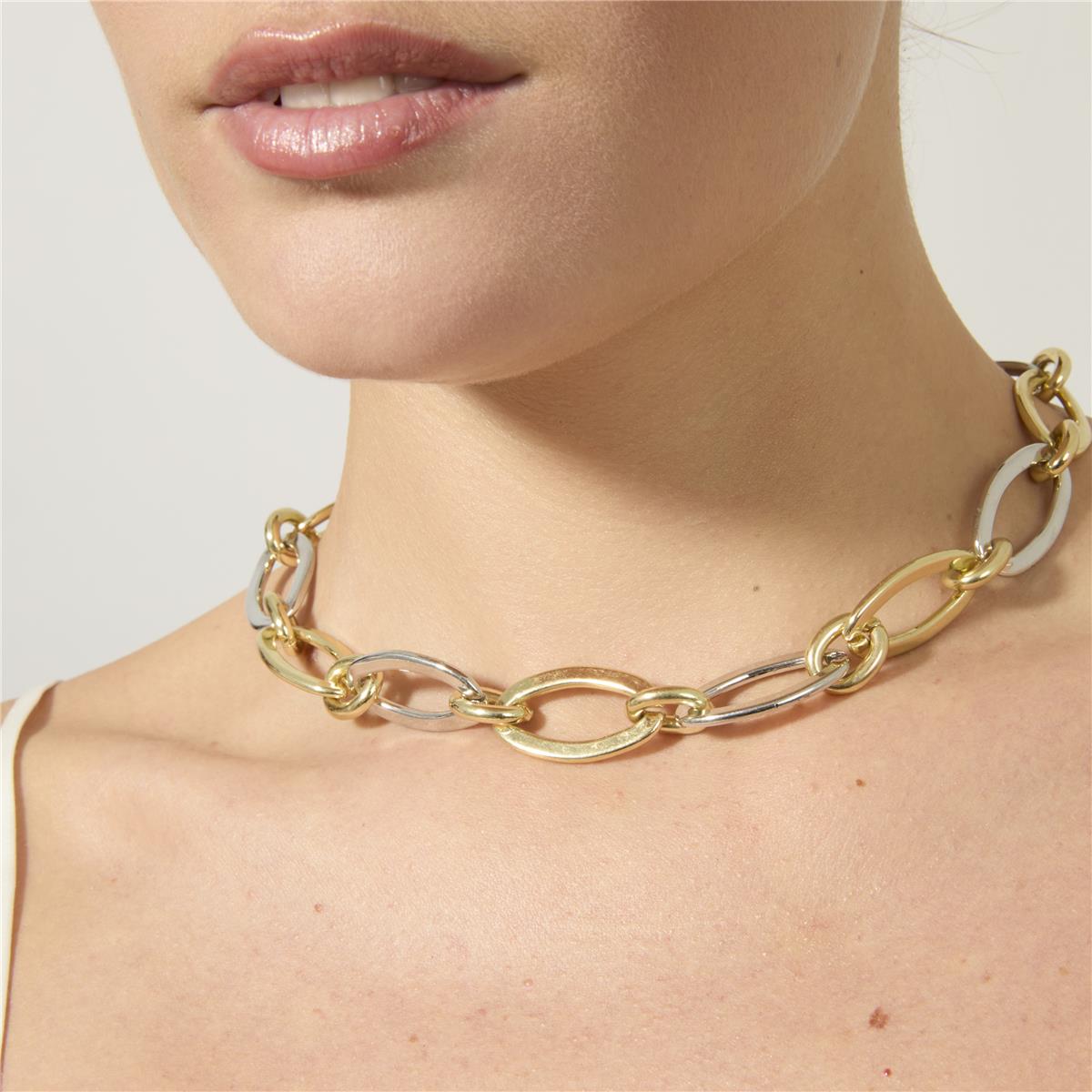 Halskette mit 18k Gelbgold-Finish - Adelky