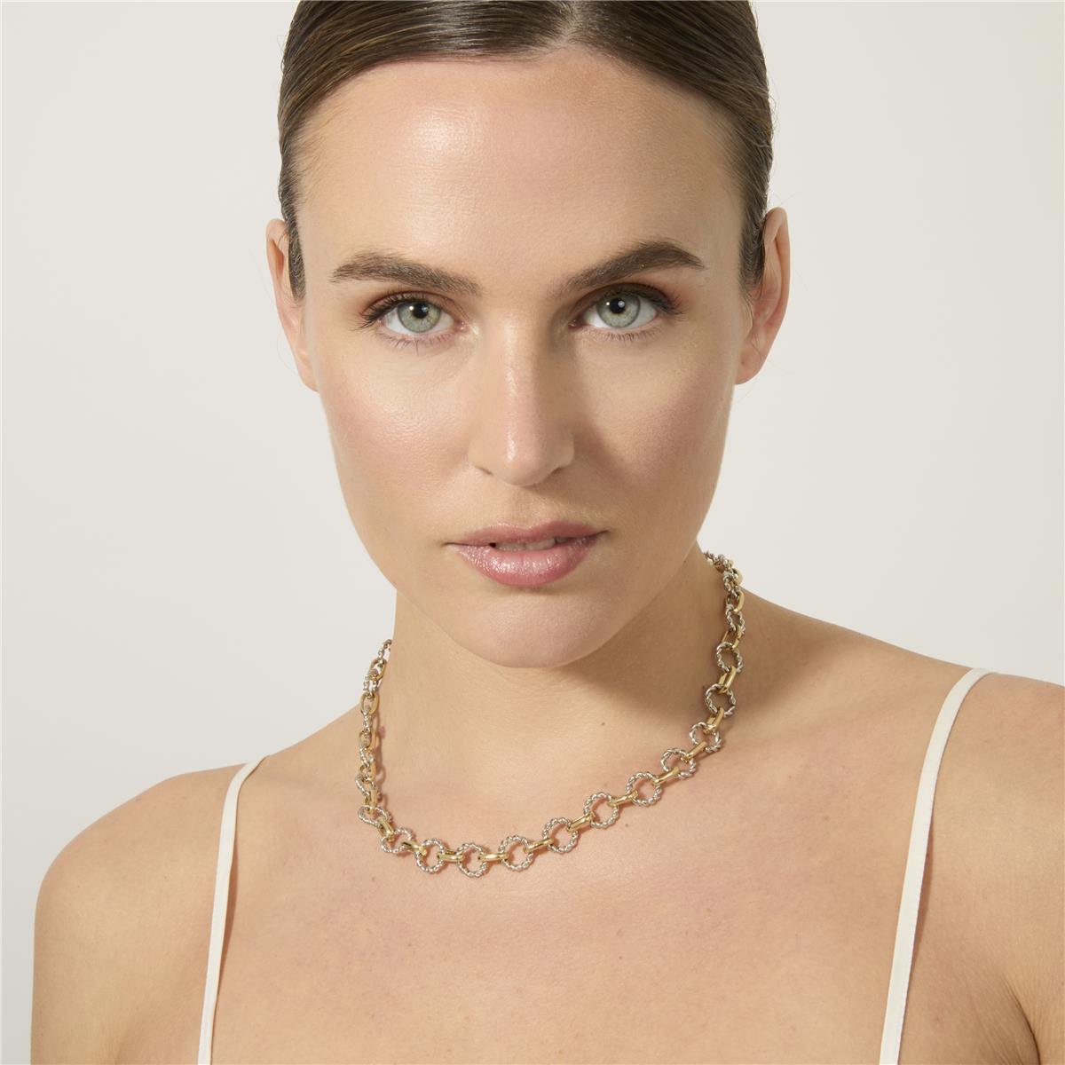 Collar acabado en oro amarillo de 18k - Liona