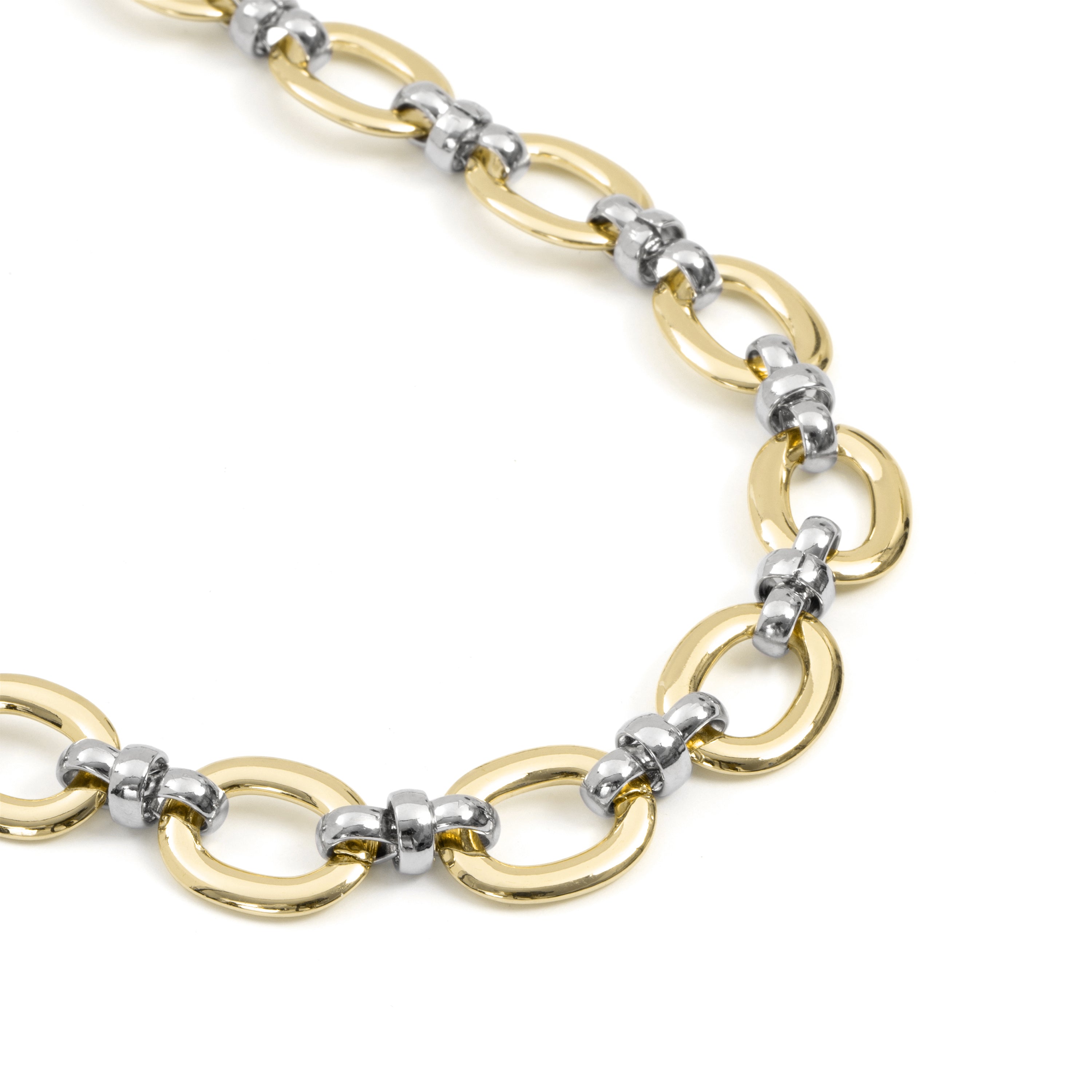 Collar de Circonita Brillante acabado en rodio, oro amarillo y rosa de 18k - Hildesi