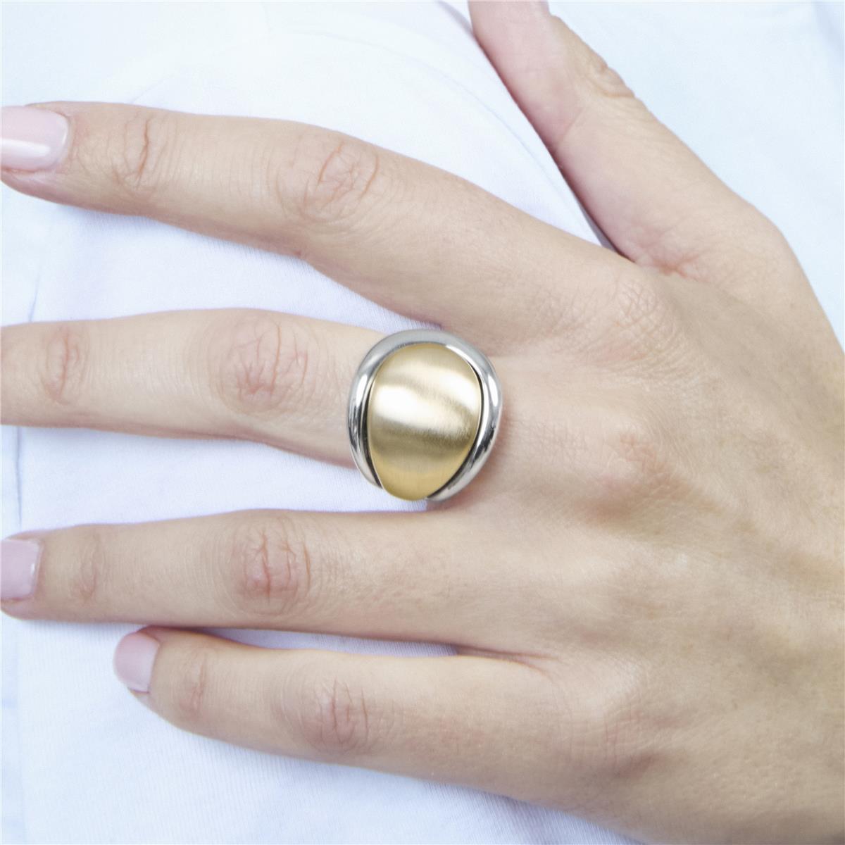 Anillo acabado en oro amarillo de 18k - Ocheck