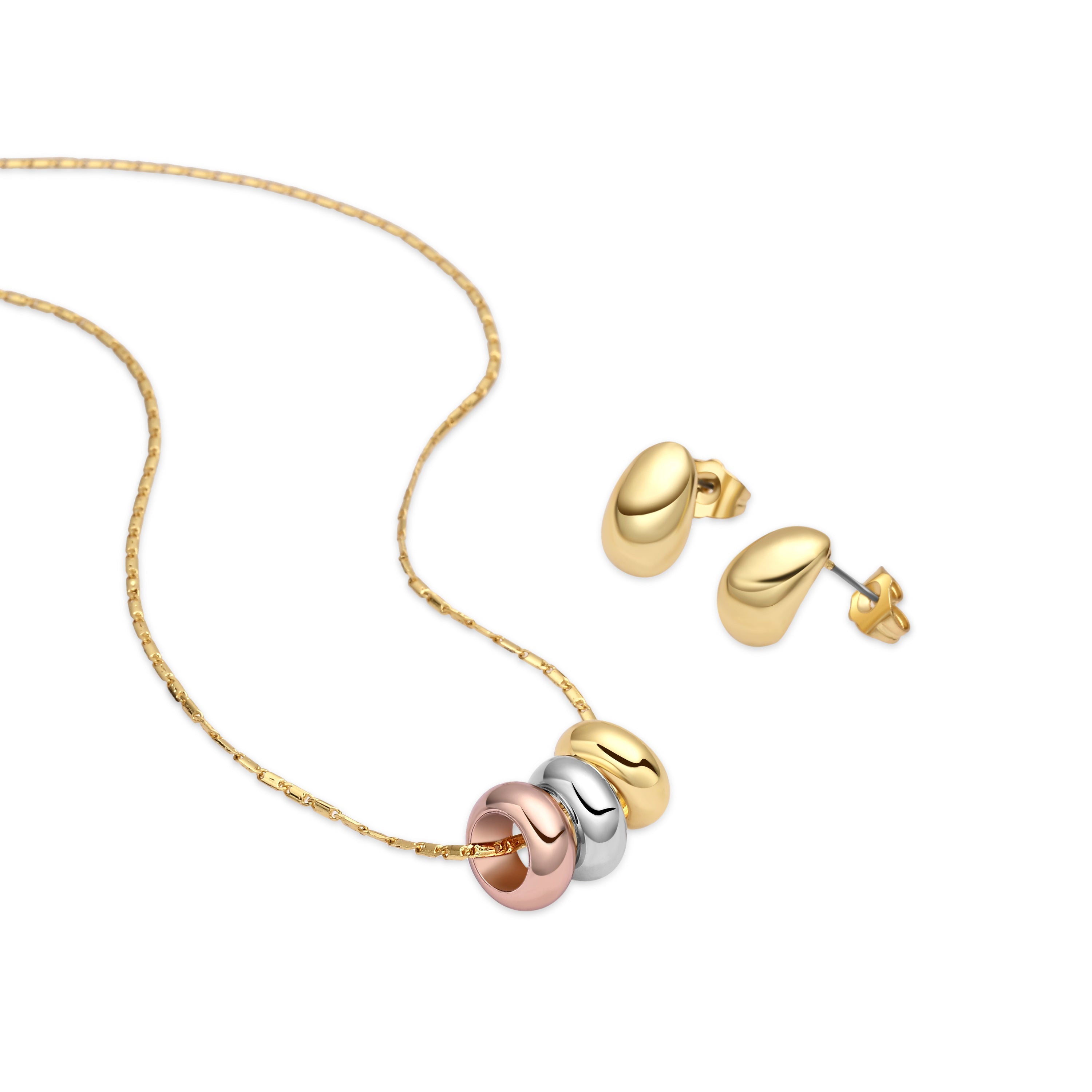 18k Yellow Gold Finish Set - Linkap