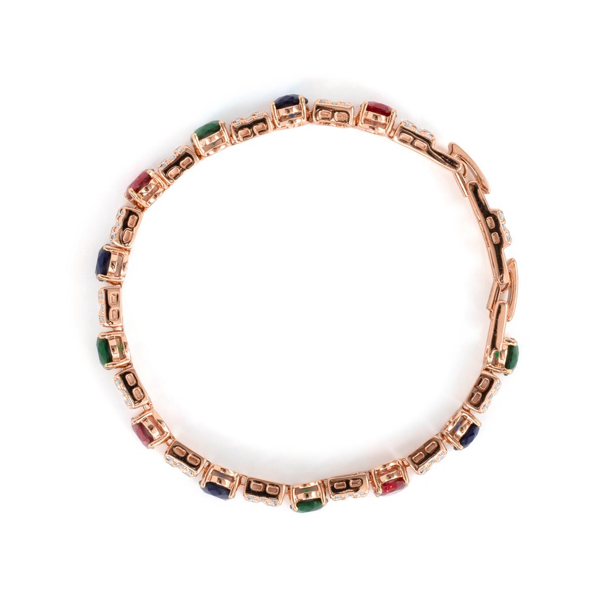 Pulsera Sauki acabado oro rosa 18k - Sauki