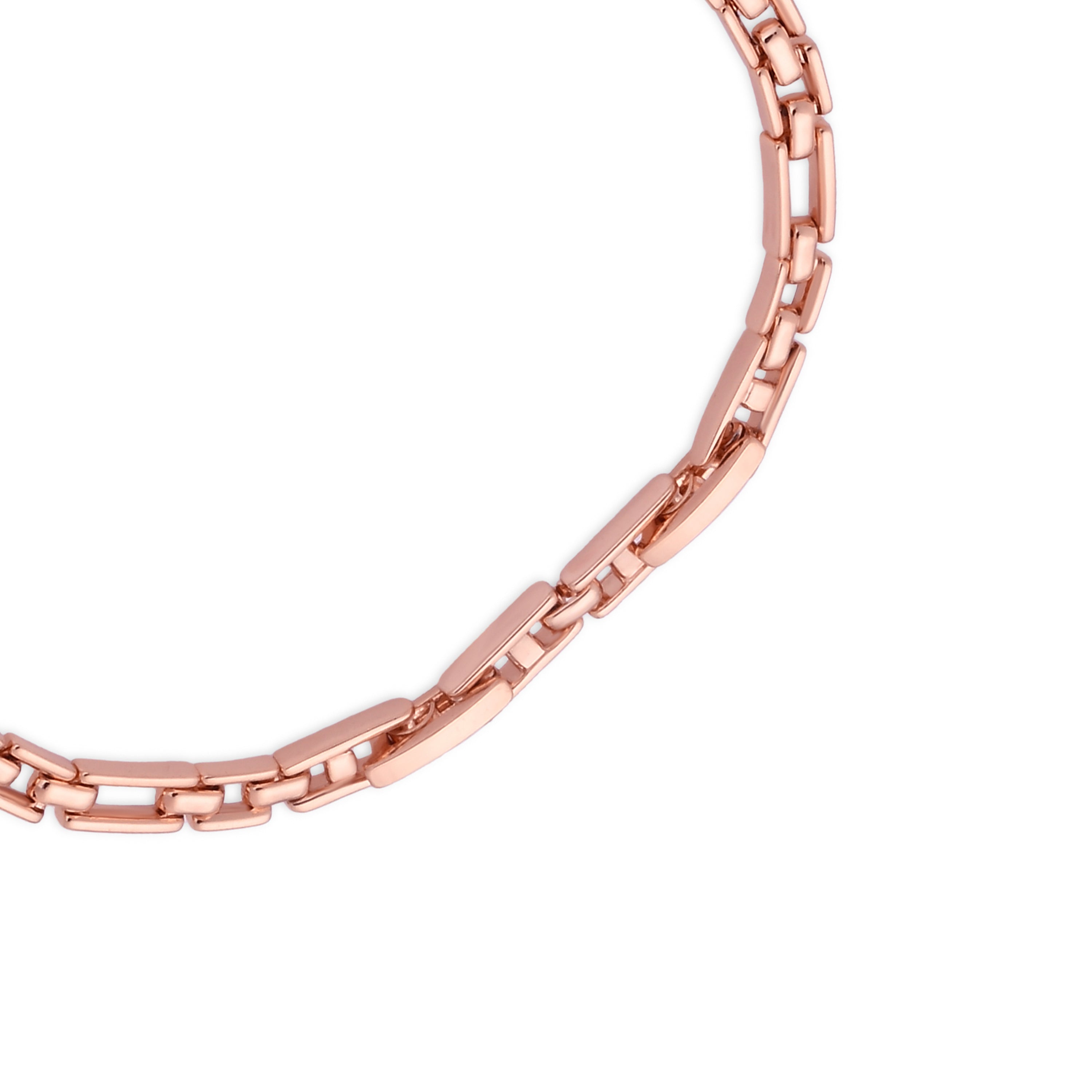 Pulsera de Circonita Multicolor acabado en oro rosa de 18k - Aimus