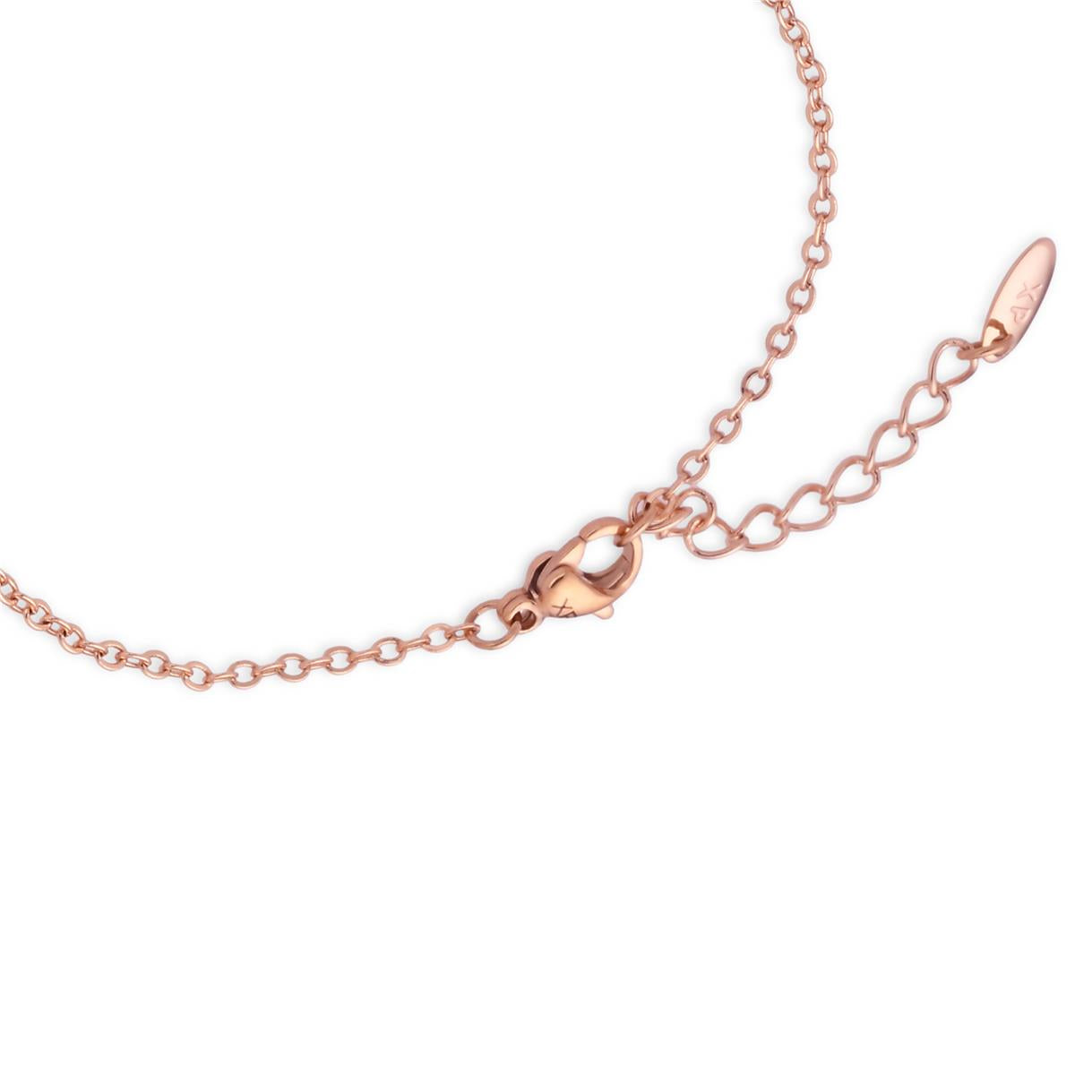 18k Rose Gold Finish Multicolor Cubic Zirconia Bracelet - Varwi