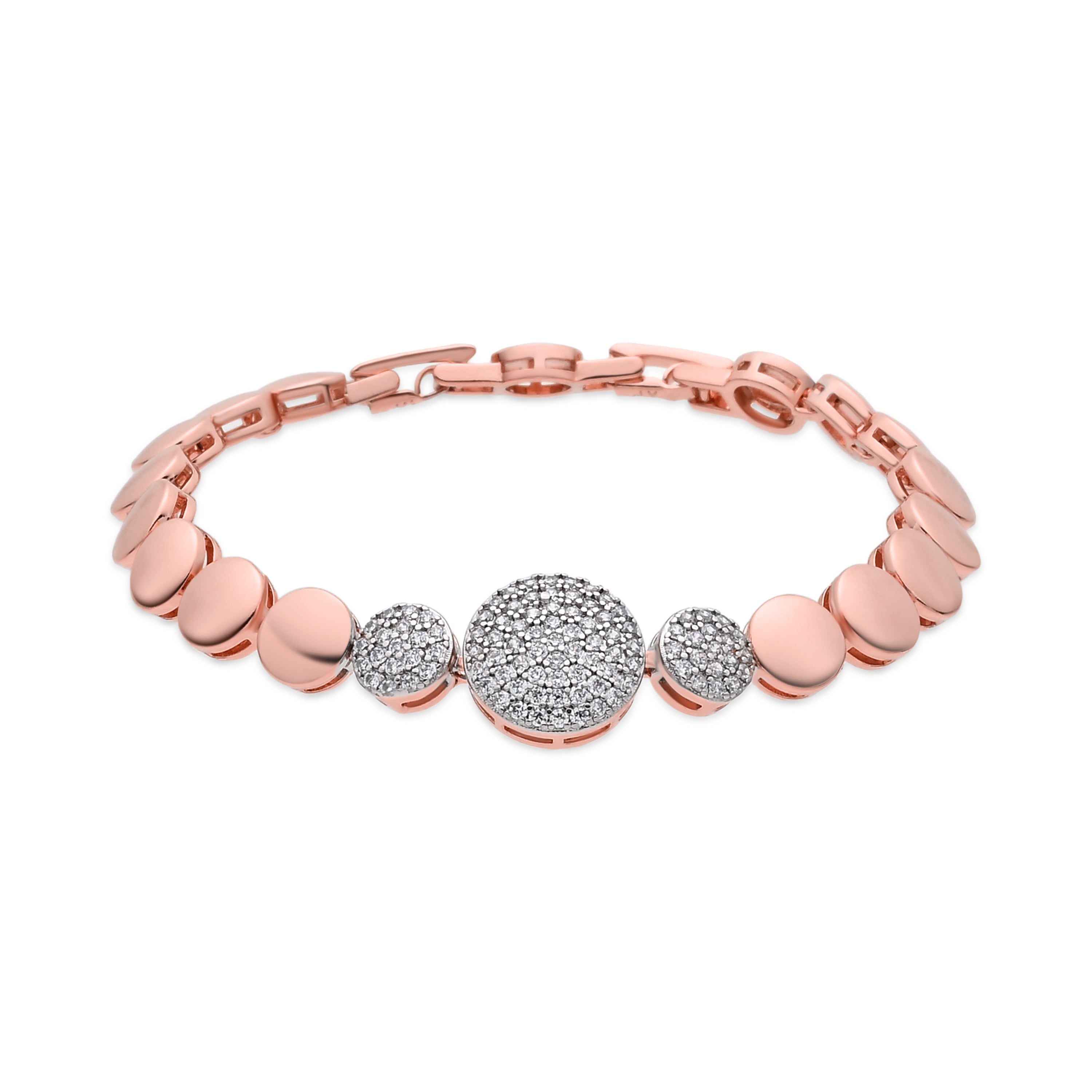 Bracciale Rajvi finitura oro rosa 18k - Rajvi BIANCO