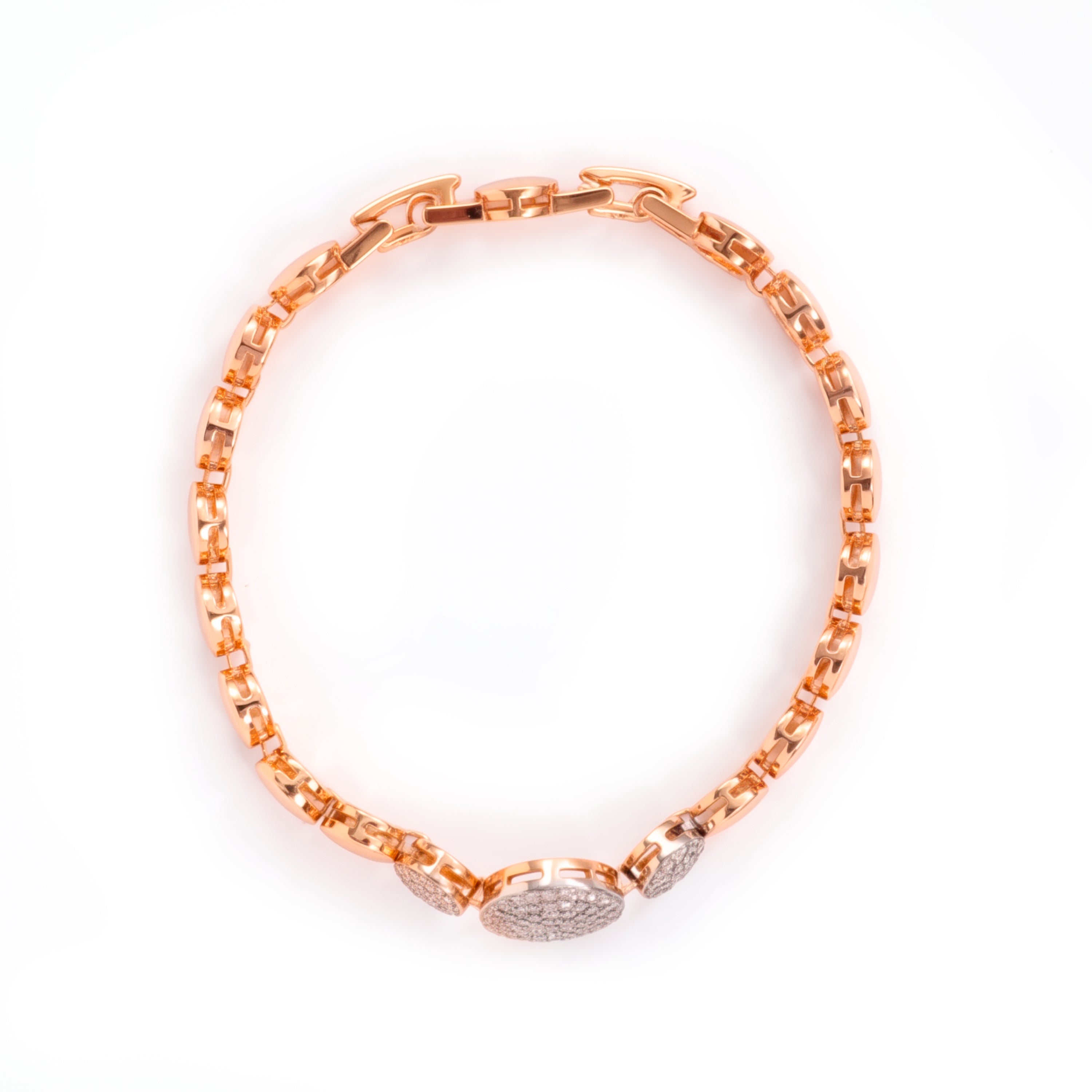 Bracciale Rajvi finitura oro rosa 18k - Rajvi BIANCO