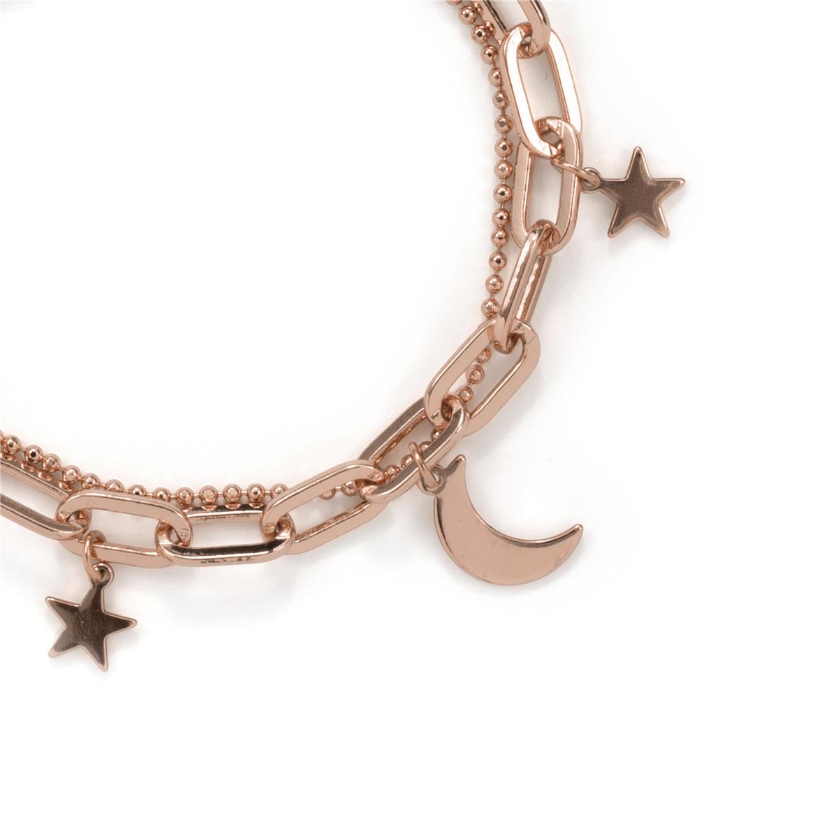 Pulsera acabado en oro rosa de 18k - Darkle