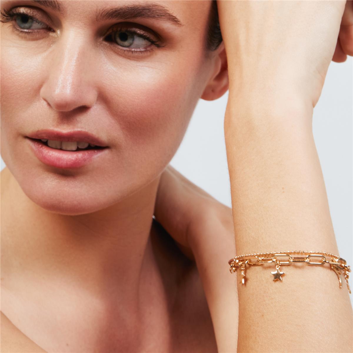Pulsera acabado en oro rosa de 18k - Darkle