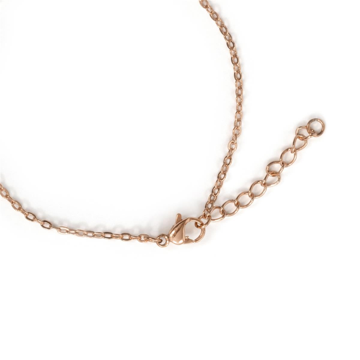 Pulsera de Aleación de Metal y Circonita Multicolor acabado en oro rosa de 18k - Sadria