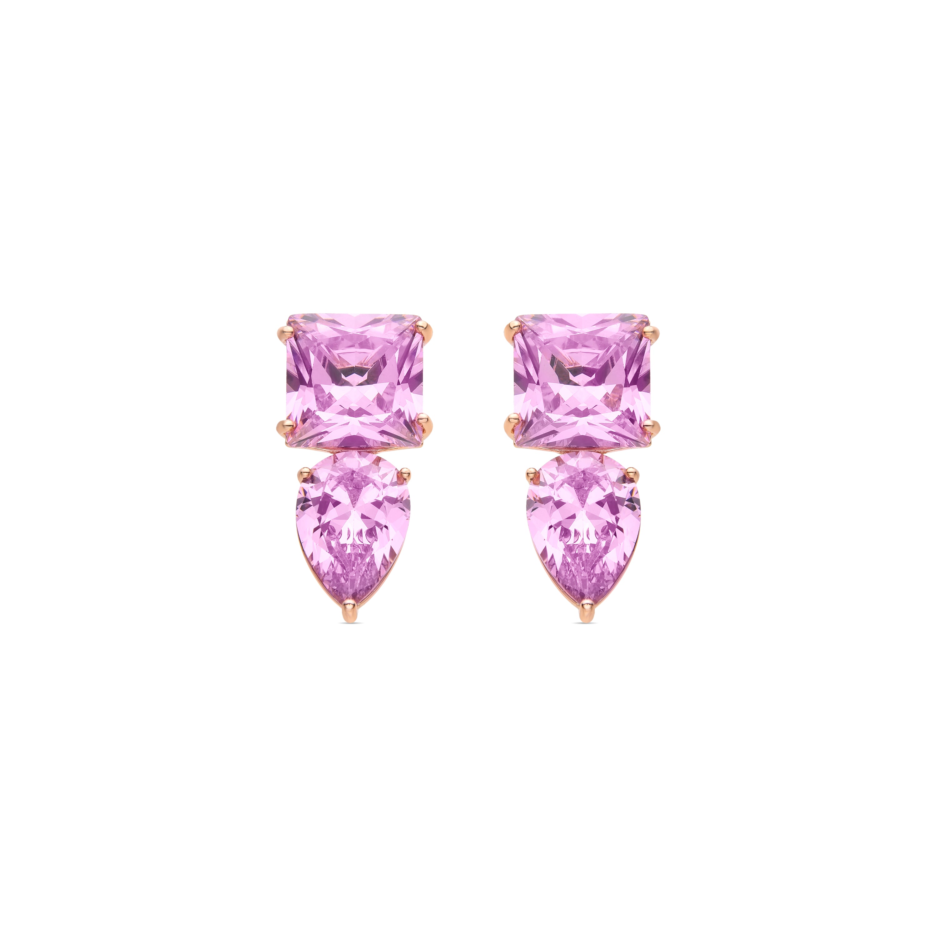 Nenmi earrings 18K rose gold plated finish