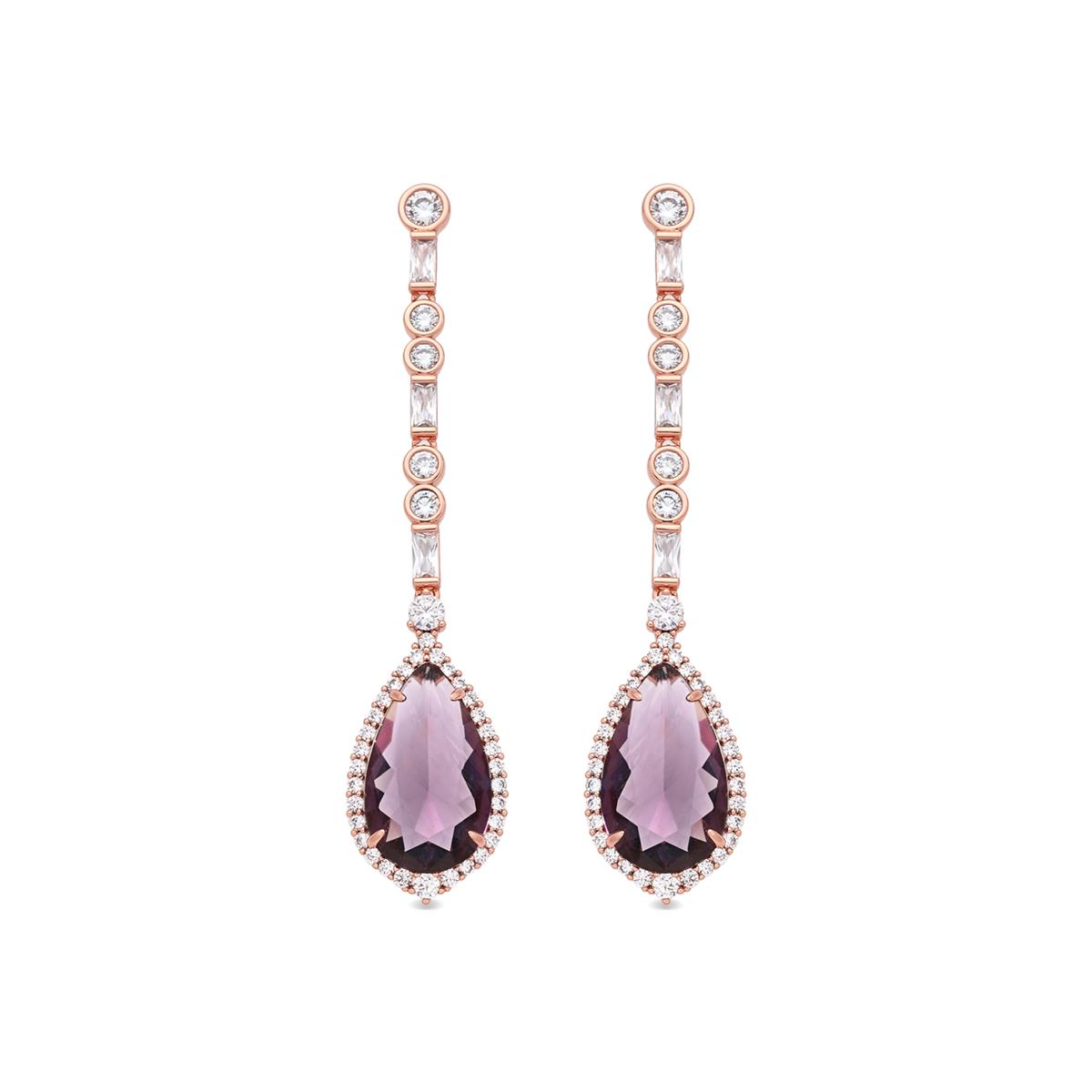 Orecchini Ibona finitura oro rosa 18k - Ibona