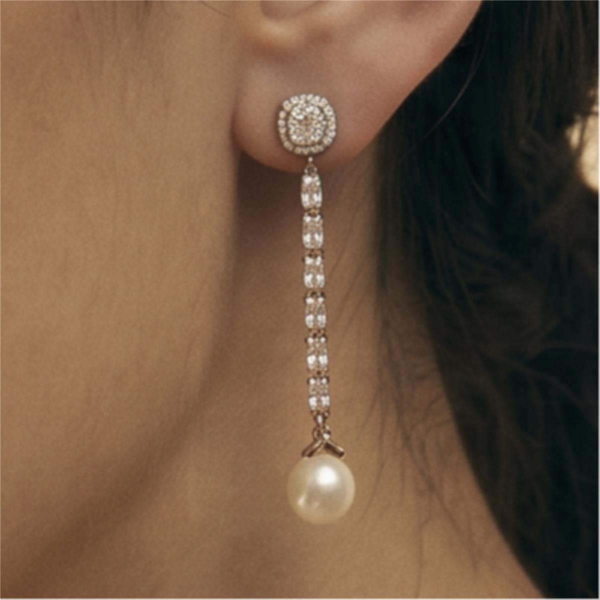 Brincos Otha acabamento em ouro rosa 18k - Otha