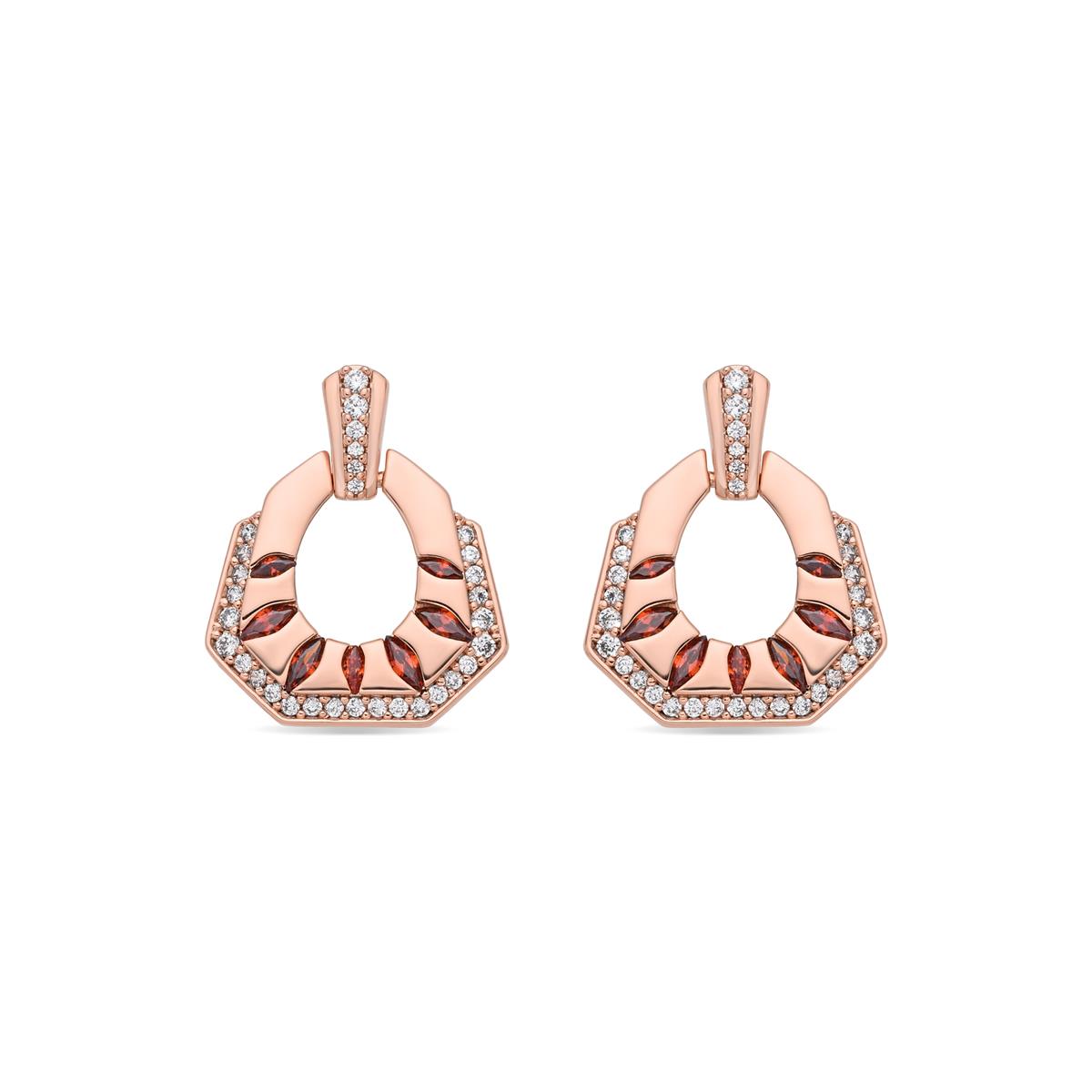 Orecchini Stadek finitura oro rosa 18k - Stadek