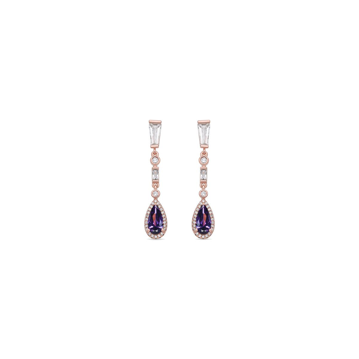 Pendientes Orzus acabado oro rosa 18k - Orzus
