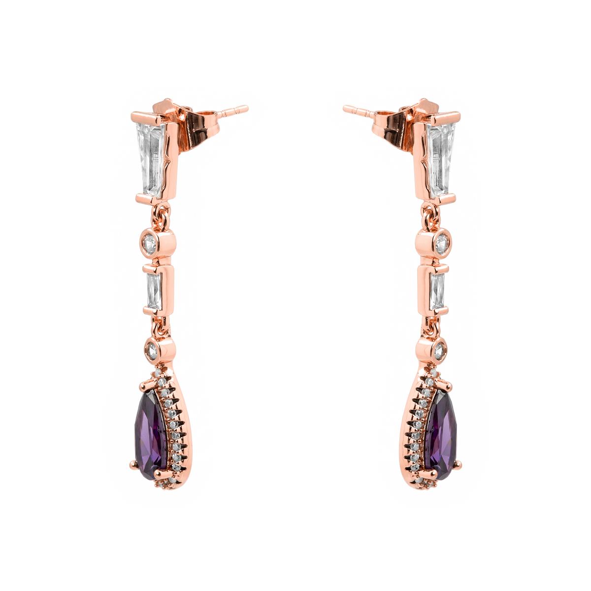 Pendientes Orzus acabado oro rosa 18k - Orzus
