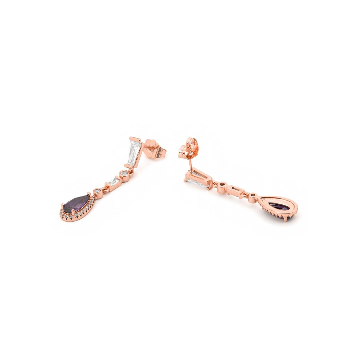 Pendientes Orzus acabado oro rosa 18k - Orzus