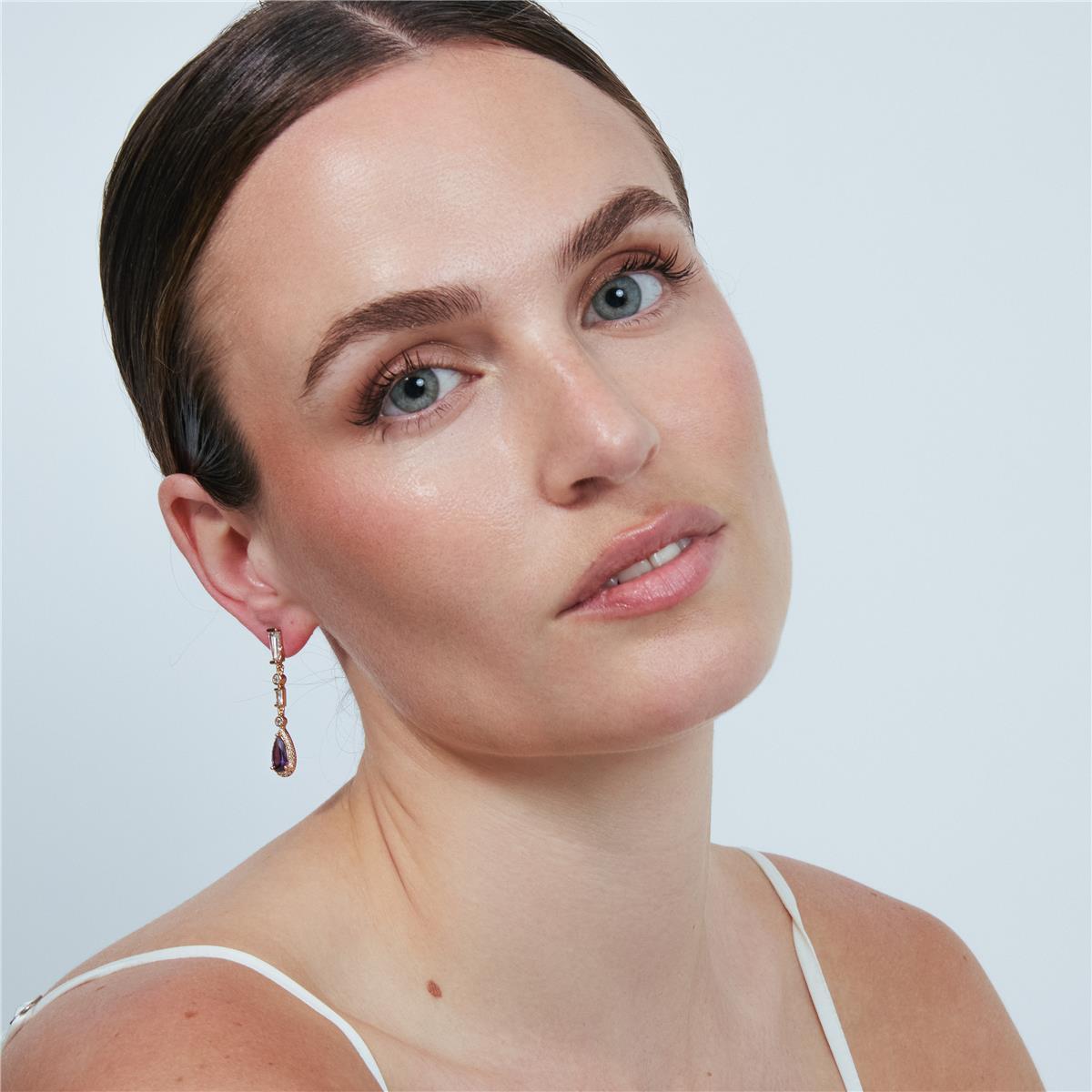 Pendientes Orzus acabado oro rosa 18k - Orzus