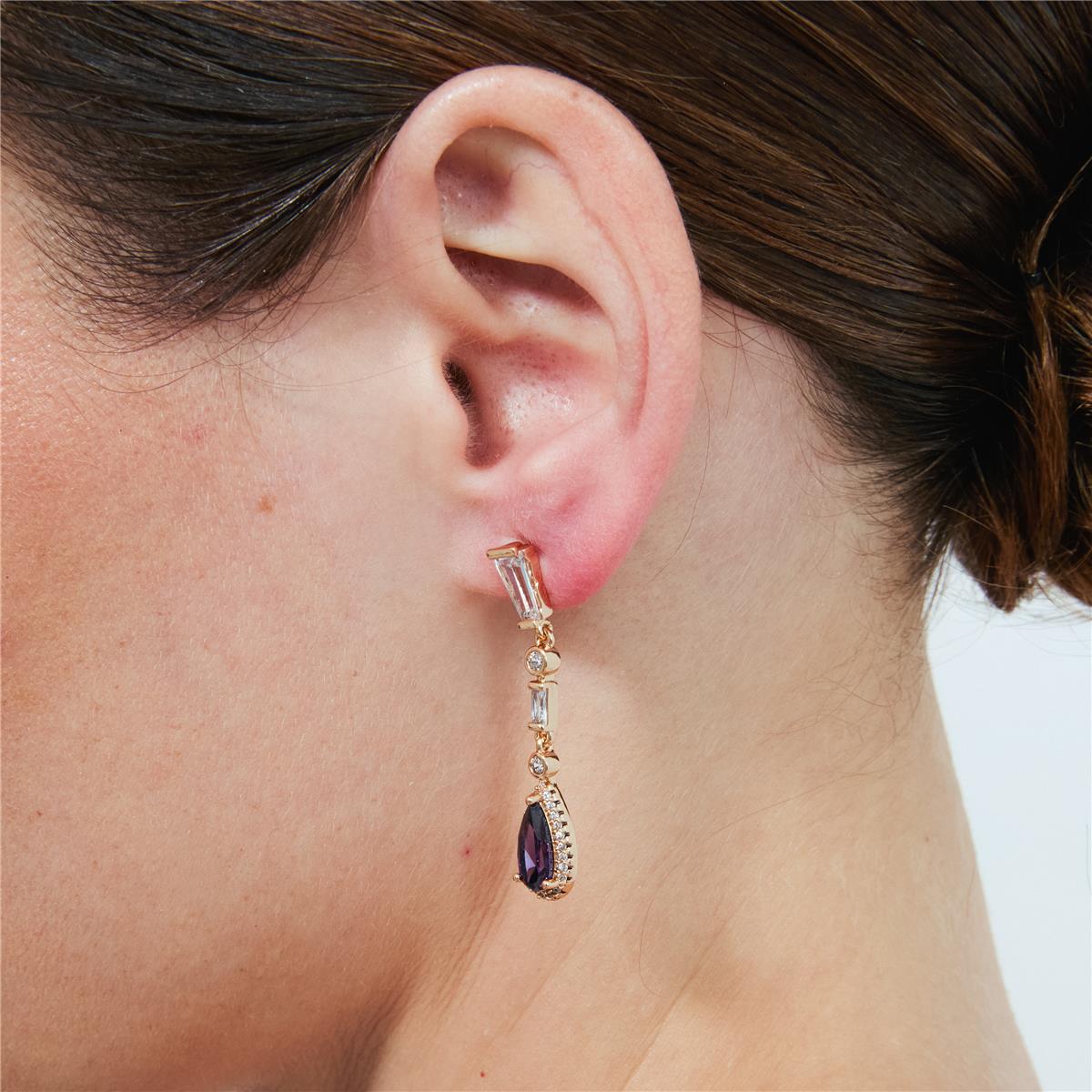 Pendientes Orzus acabado oro rosa 18k - Orzus