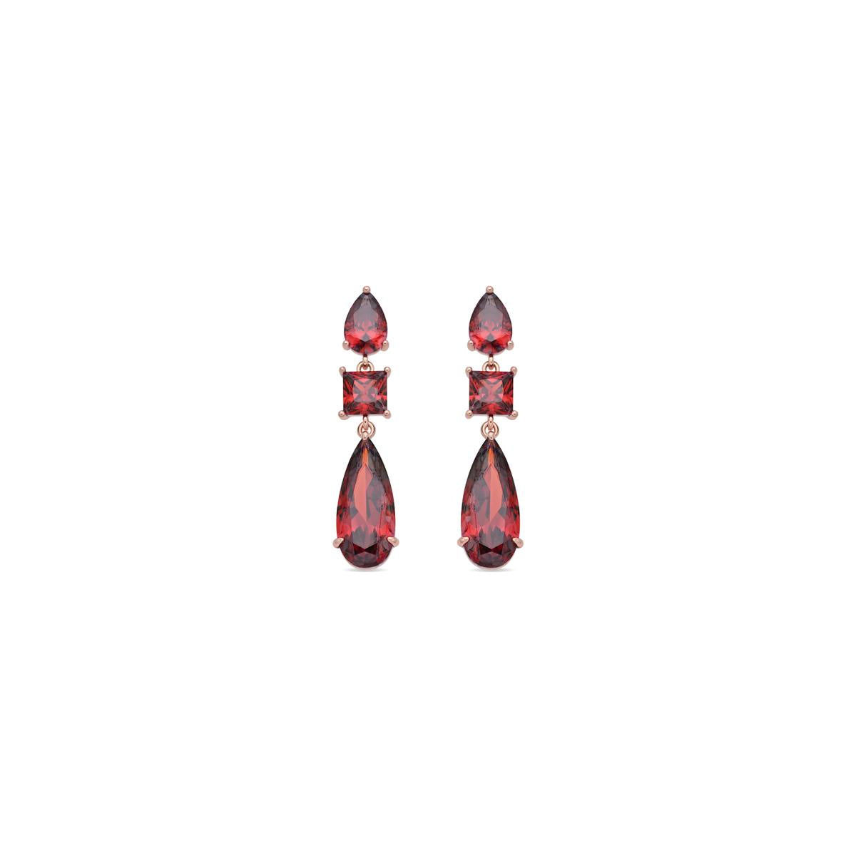 Pendientes Xakah acabado oro rosa 18k - Xakah
