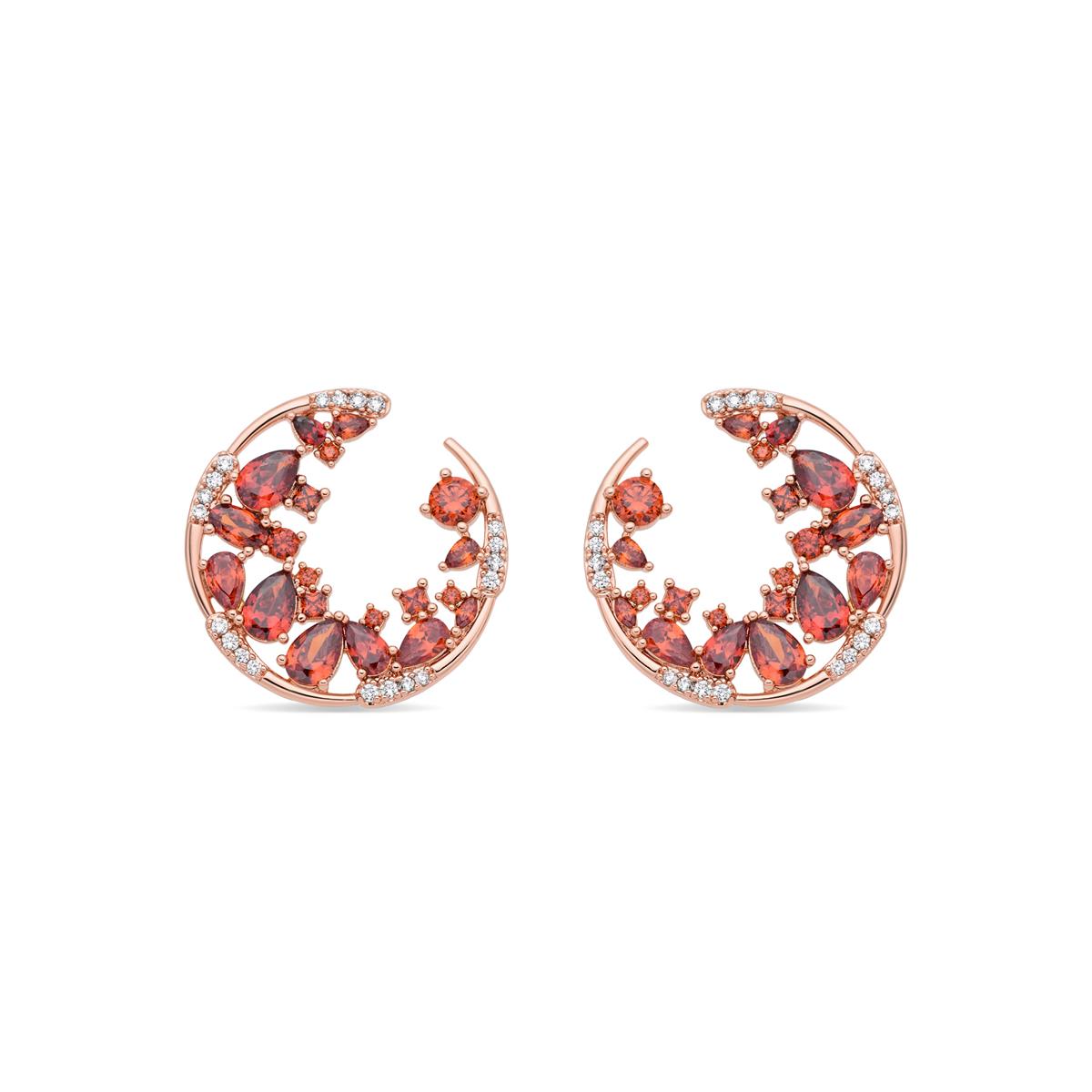 Sabach Ohrringe mit 18k Roségold-Finish - Sabach