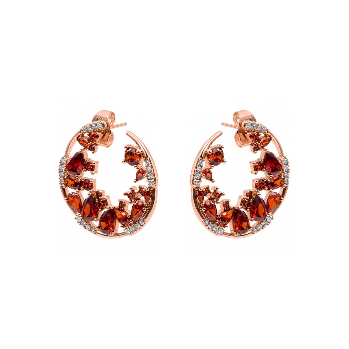 Sabach Ohrringe mit 18k Roségold-Finish - Sabach