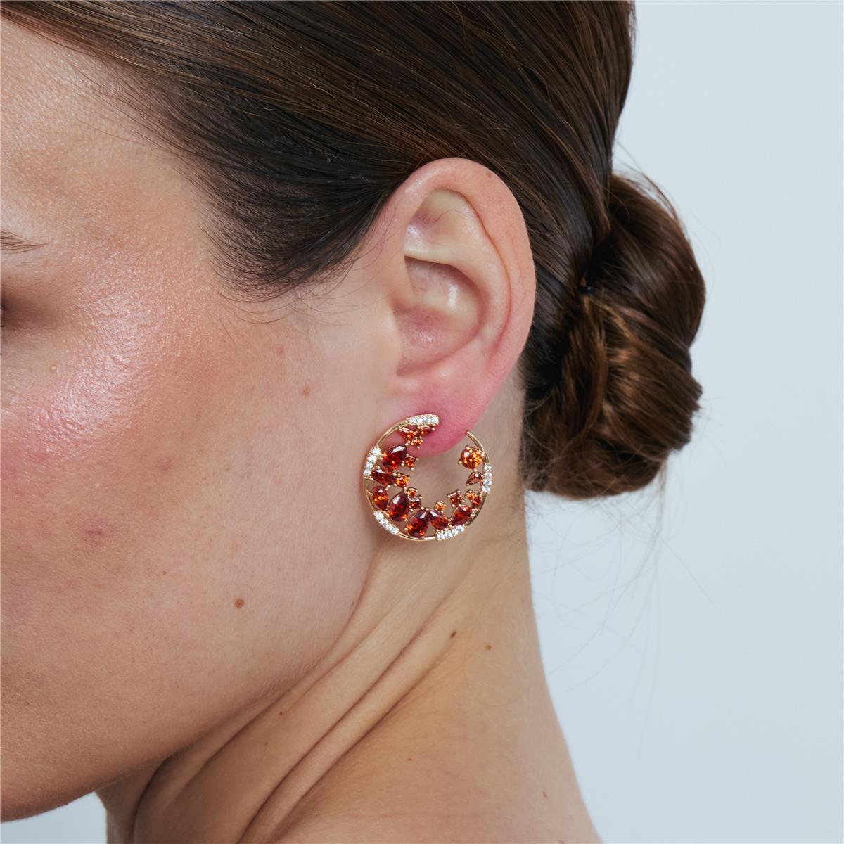 Sabach Ohrringe mit 18k Roségold-Finish - Sabach