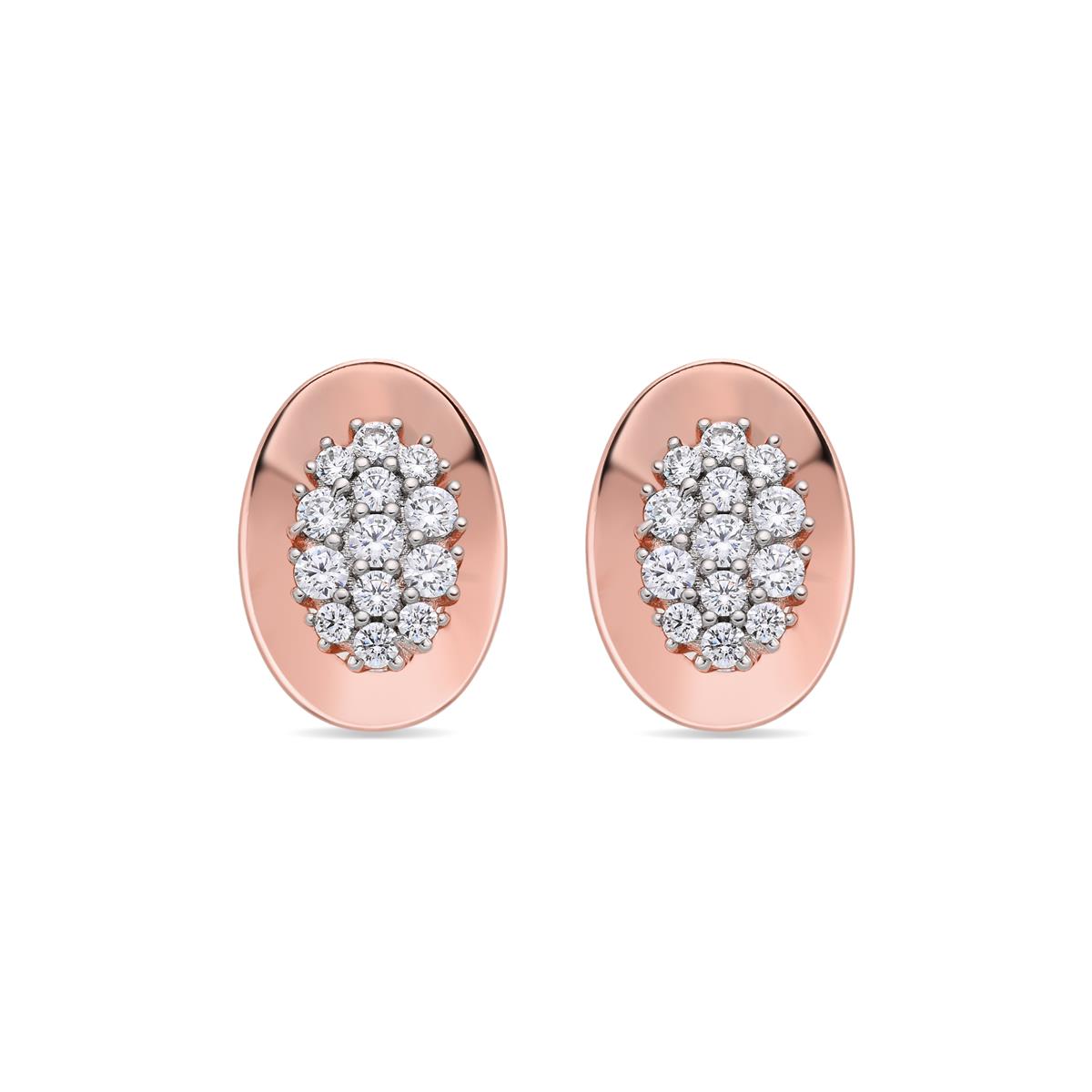 Orecchini Cafor finitura oro rosa 18k - Cafor BIANCO