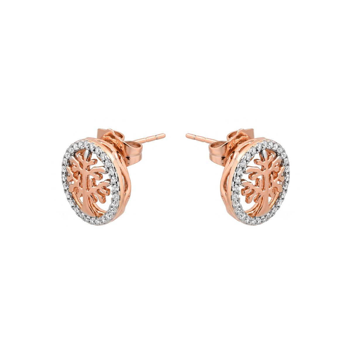 Brincos Daiekth acabamento em ouro rosa 18k - Daiekth