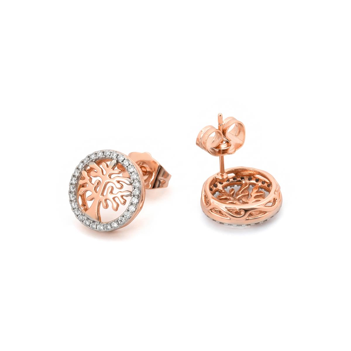 Brincos Daiekth acabamento em ouro rosa 18k - Daiekth