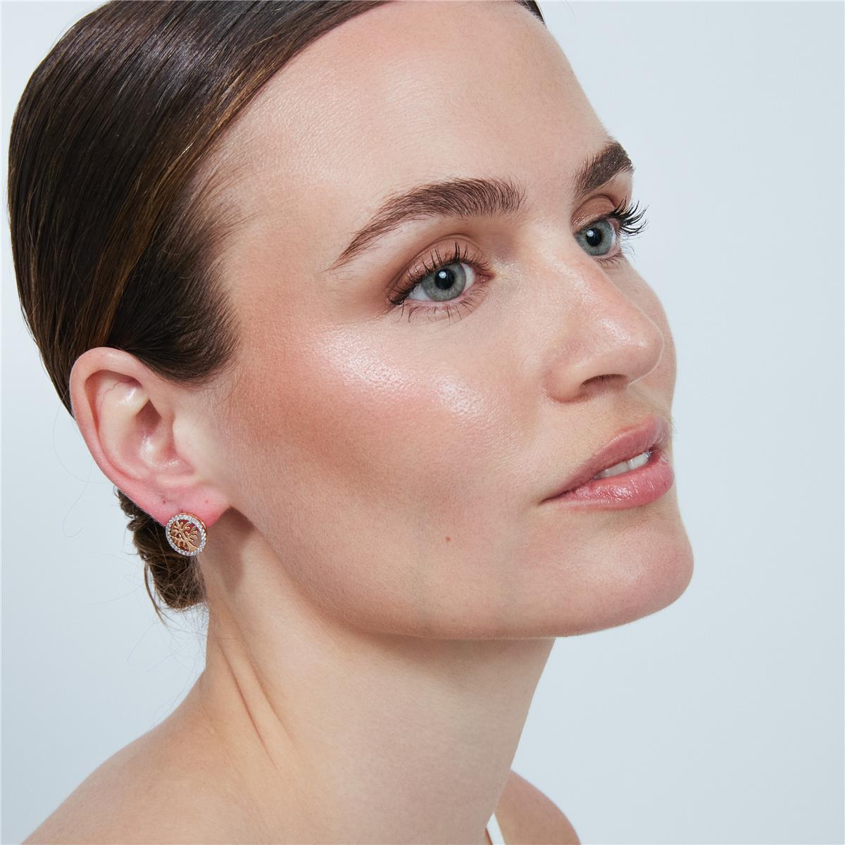 Brincos Daiekth acabamento em ouro rosa 18k - Daiekth