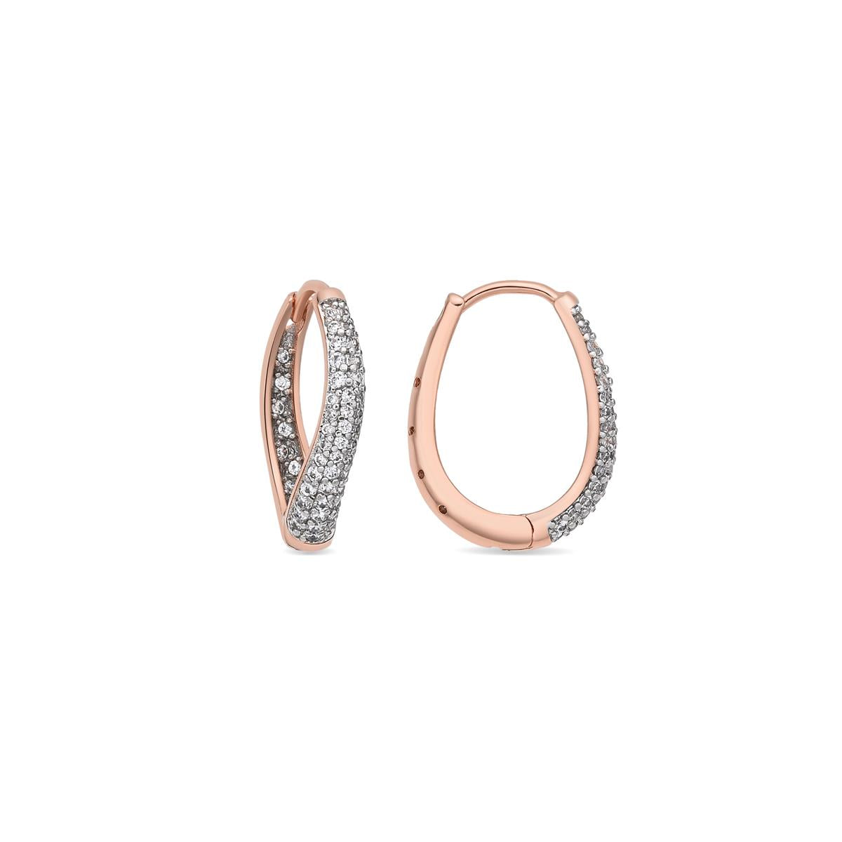 Orecchini Biygo con finitura in oro rosa 18k - Biygo