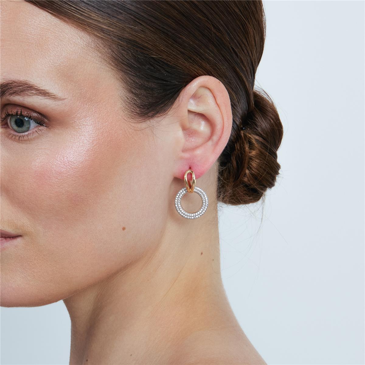 Brincos Simmal acabamento em ouro rosa 18k - Simmal