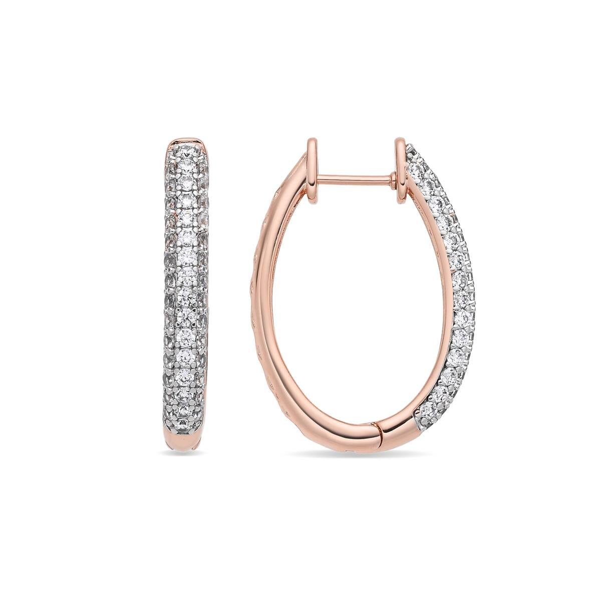 Brincos Coays acabamento em ouro rosa 18k - Coays