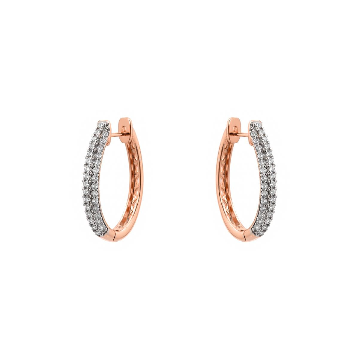 Brincos Coays acabamento em ouro rosa 18k - Coays