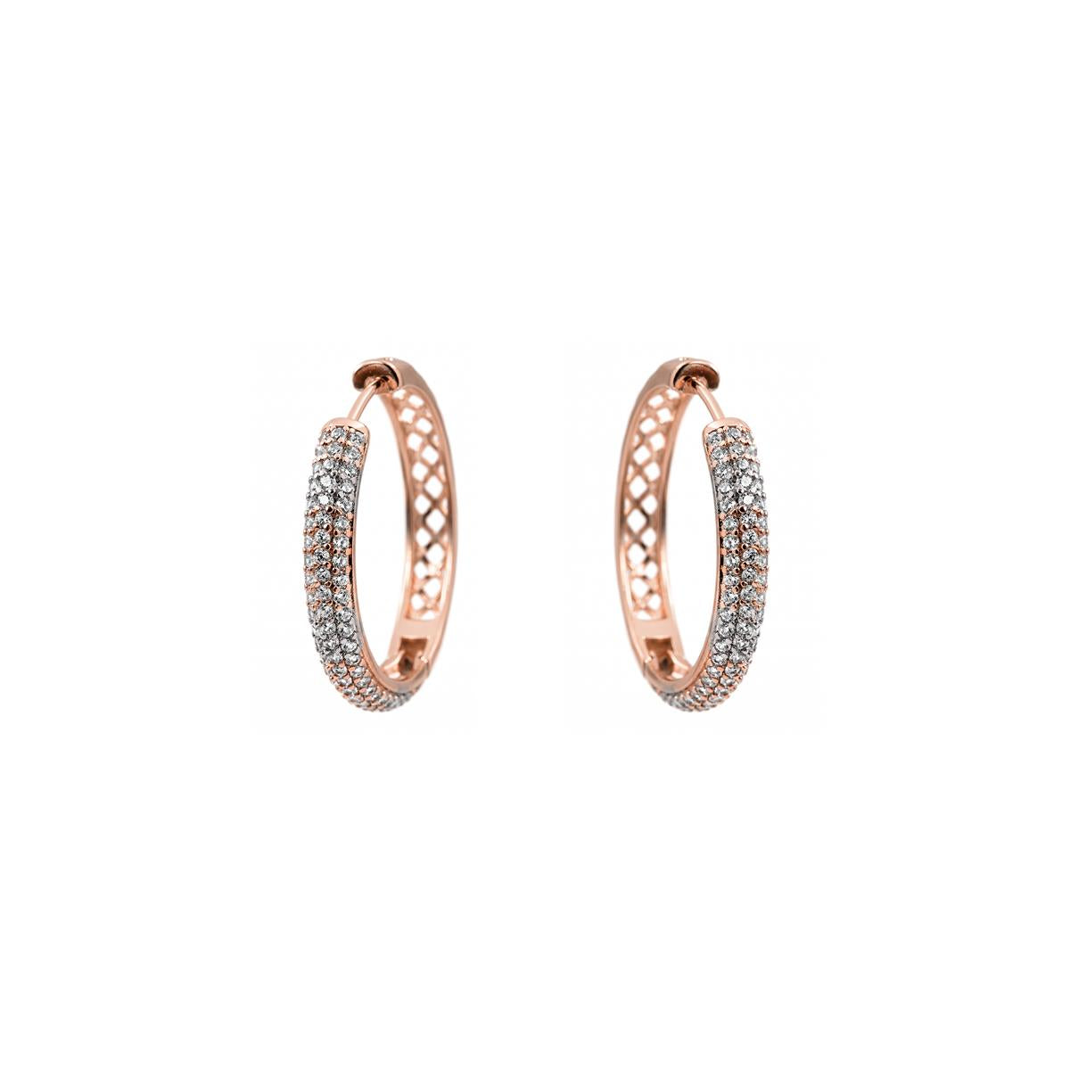 Pendientes Soodlo acabado oro rosa 18k - Soodlo