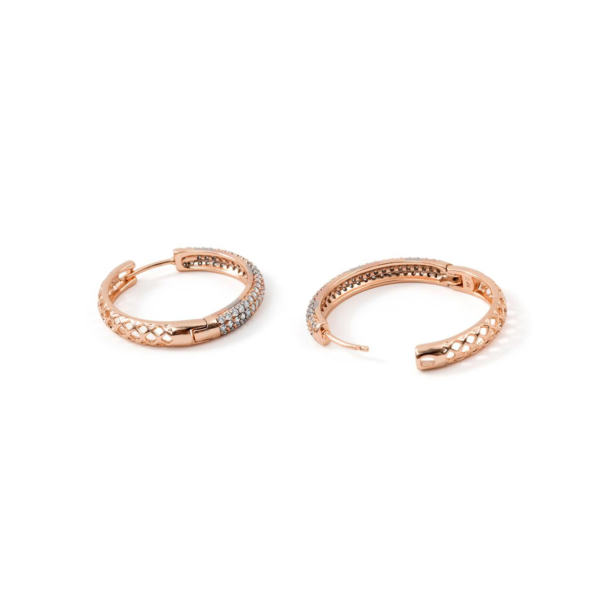 Pendientes Soodlo acabado oro rosa 18k - Soodlo