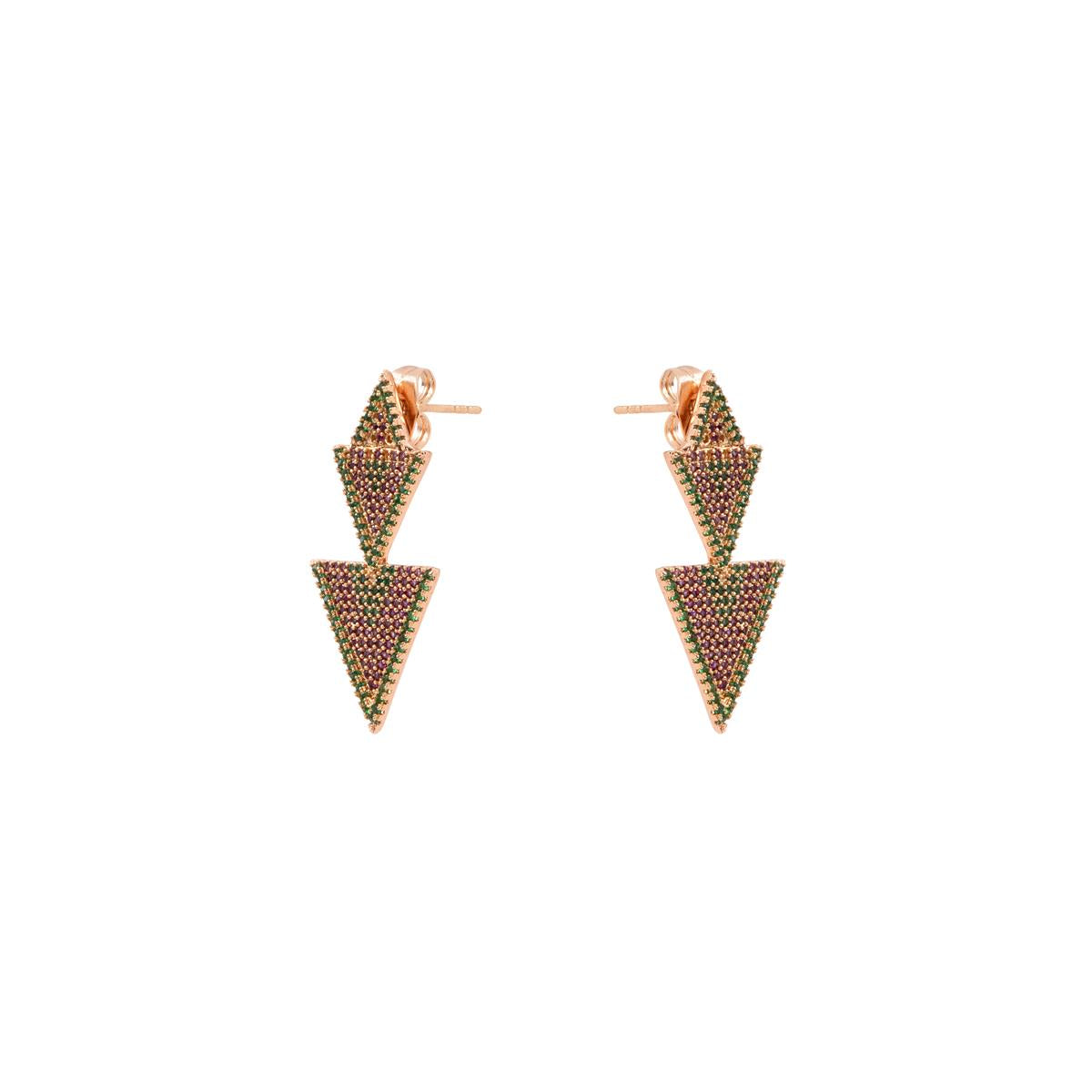 Pendientes Vas acabado oro rosa 18k - Vas
