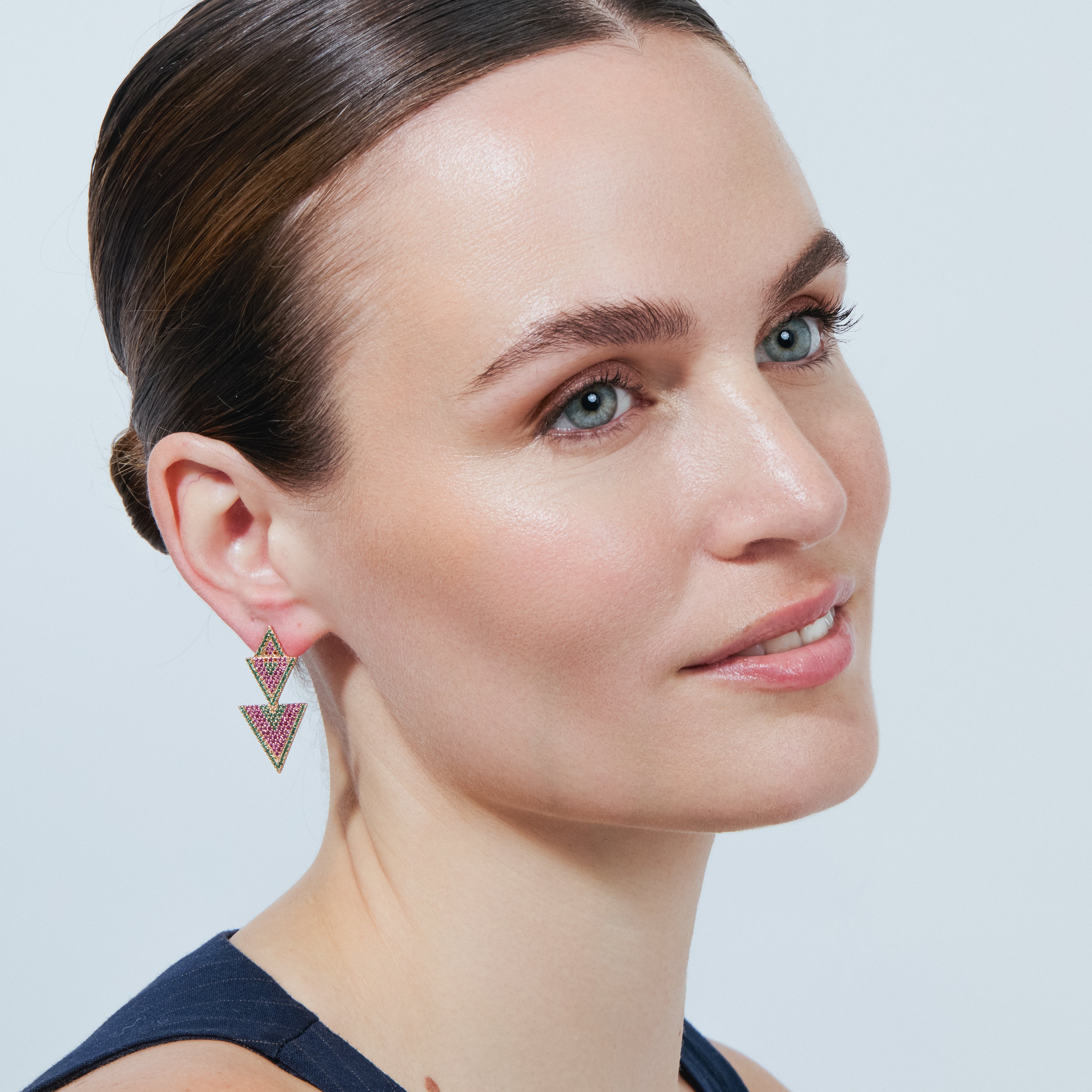 Pendientes Vas acabado oro rosa 18k - Vas
