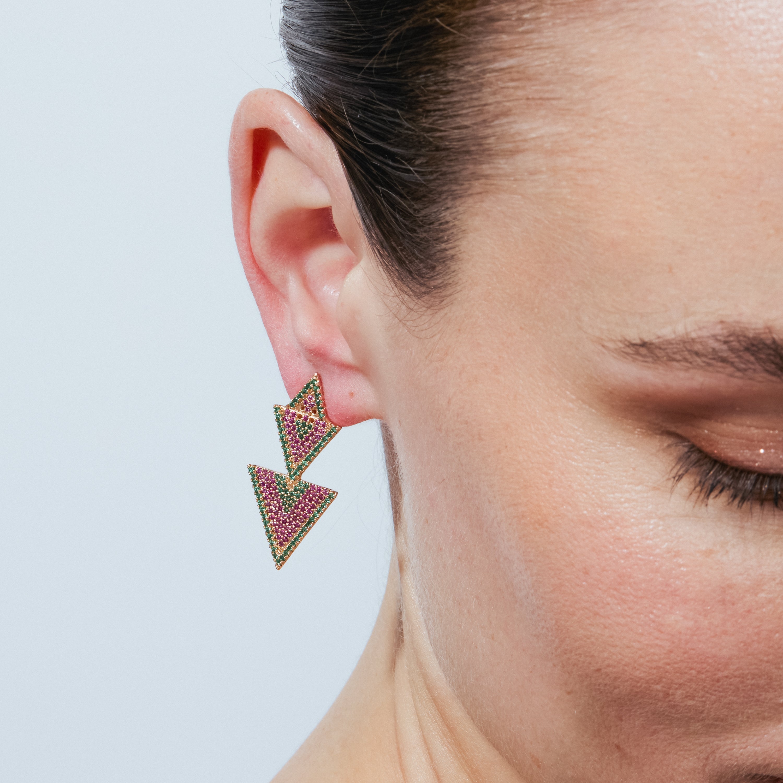 Pendientes Vas acabado oro rosa 18k - Vas