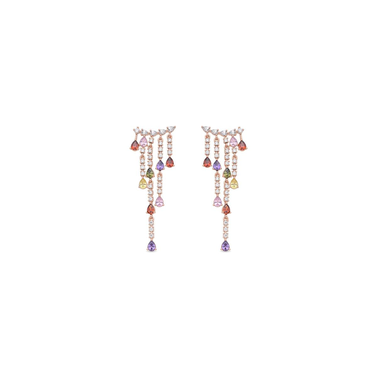 Pendientes Haymax acabado oro rosa 18k - Haymax