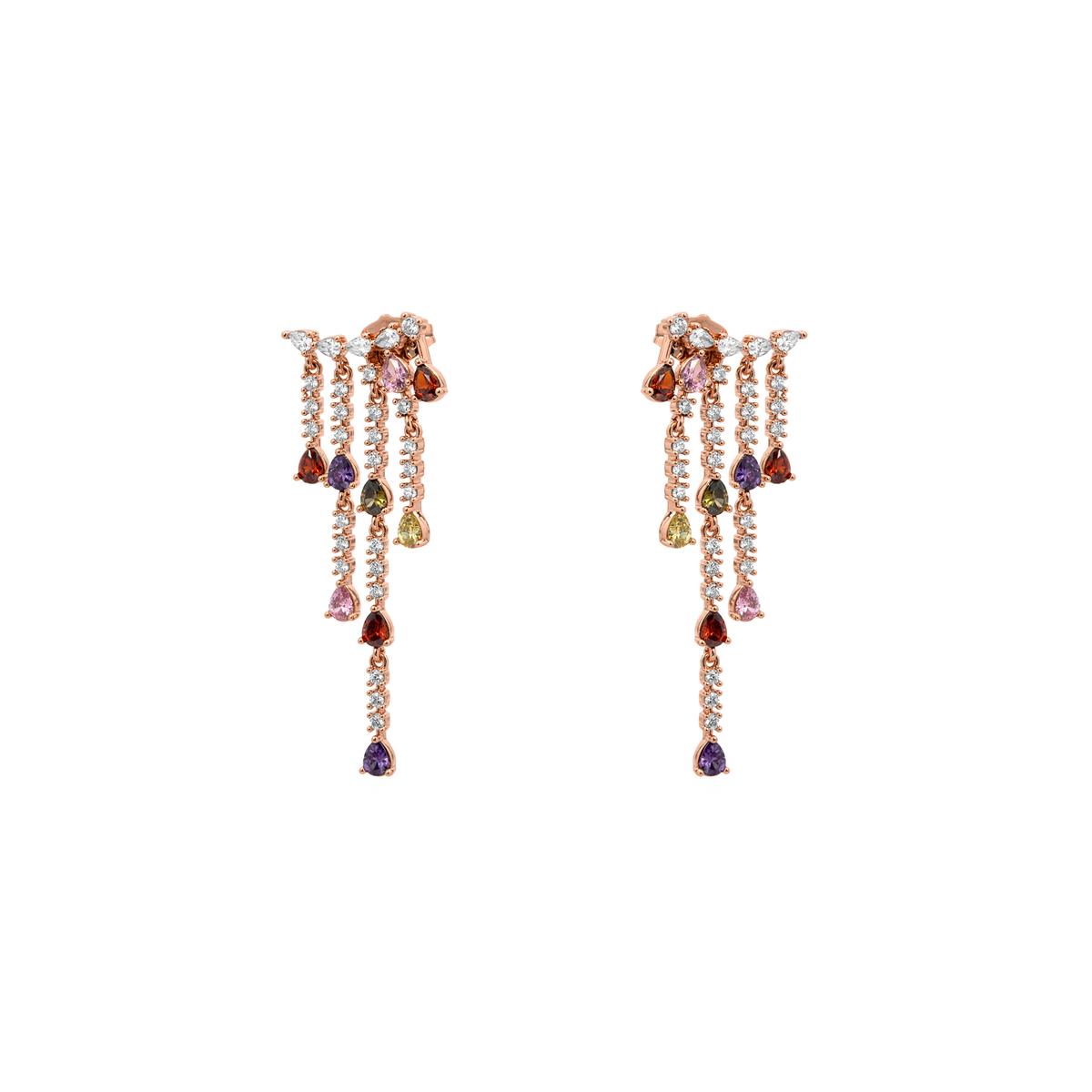 Pendientes Haymax acabado oro rosa 18k - Haymax