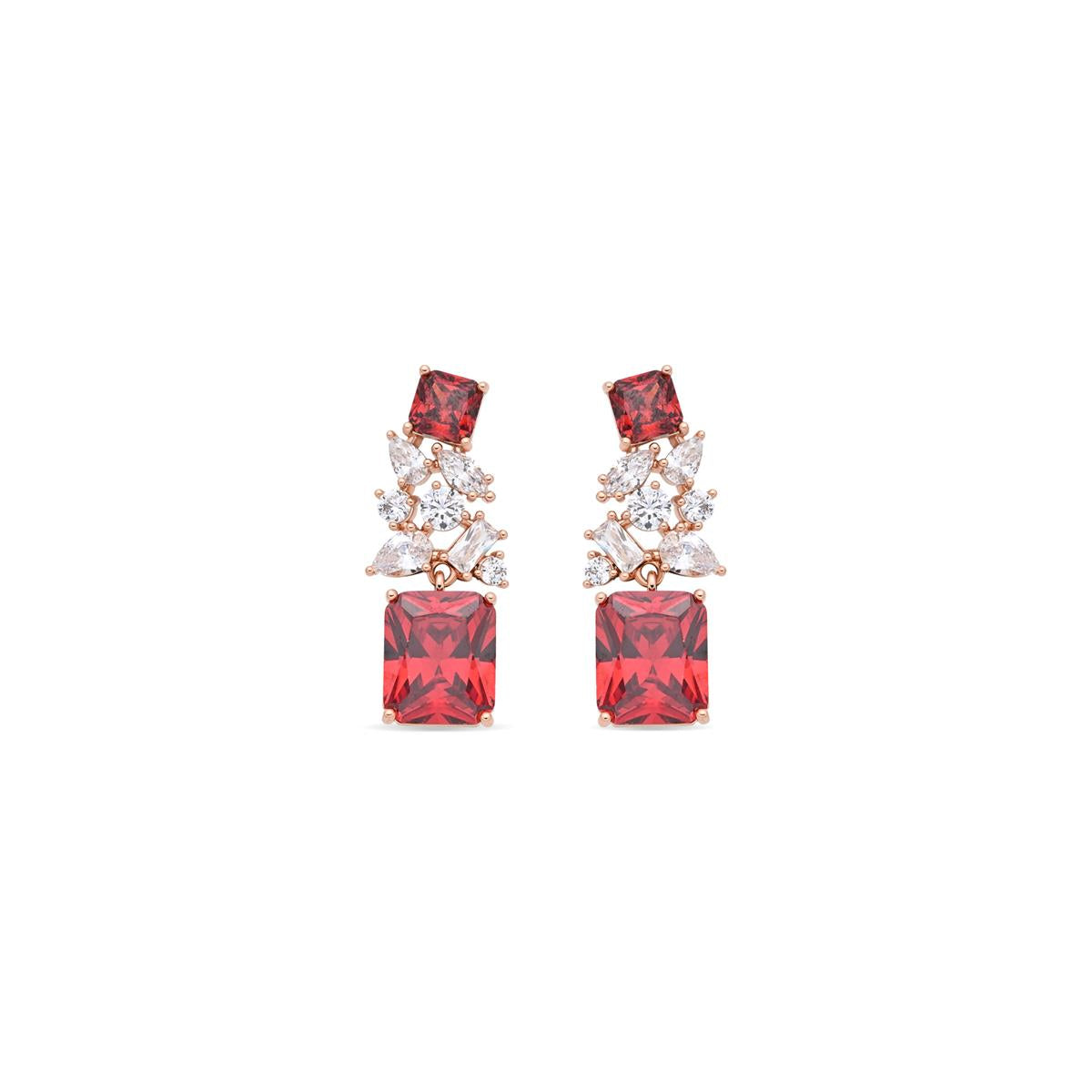 Pendientes Alyss acabado oro rosa 18k - Alyss