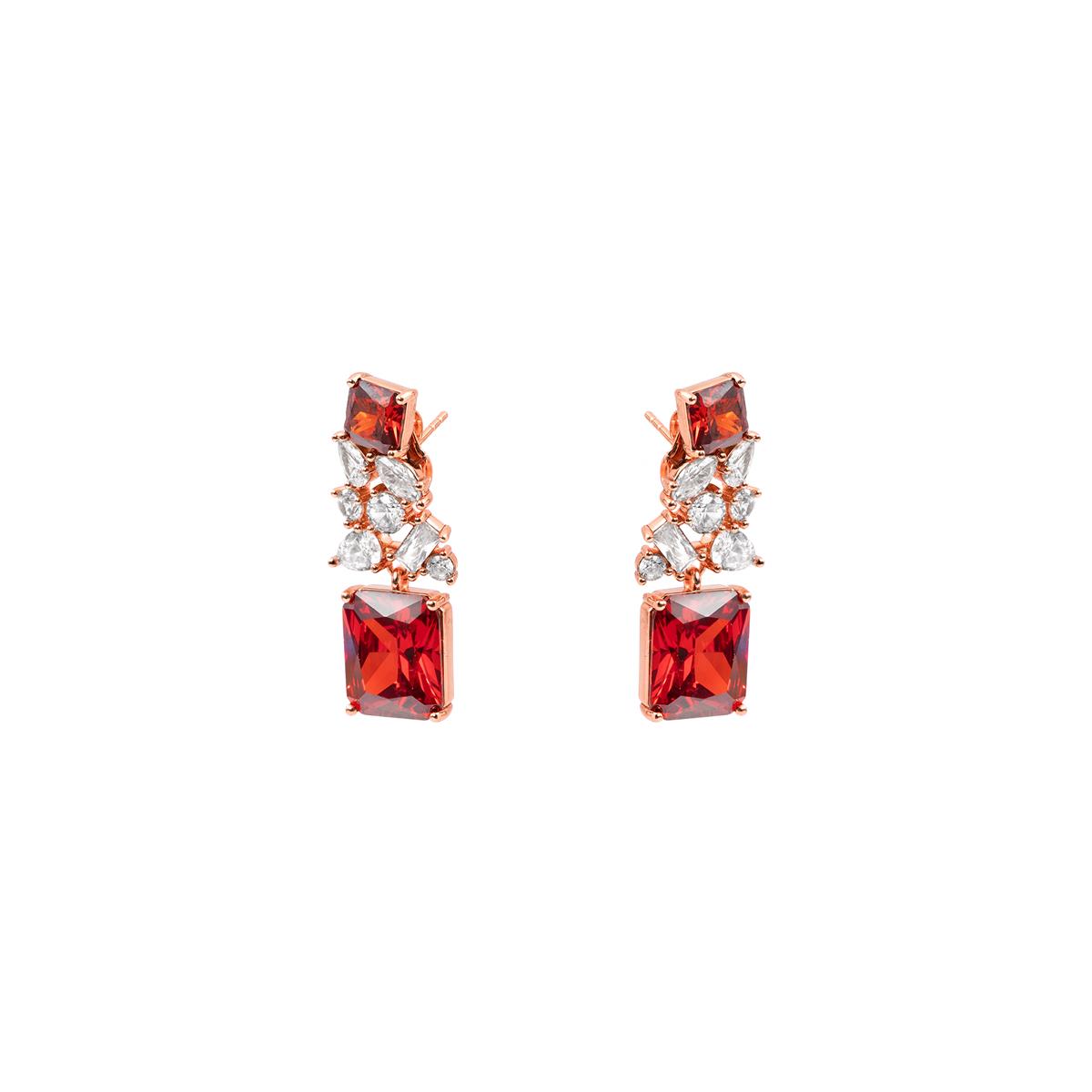 Pendientes Alyss acabado oro rosa 18k - Alyss