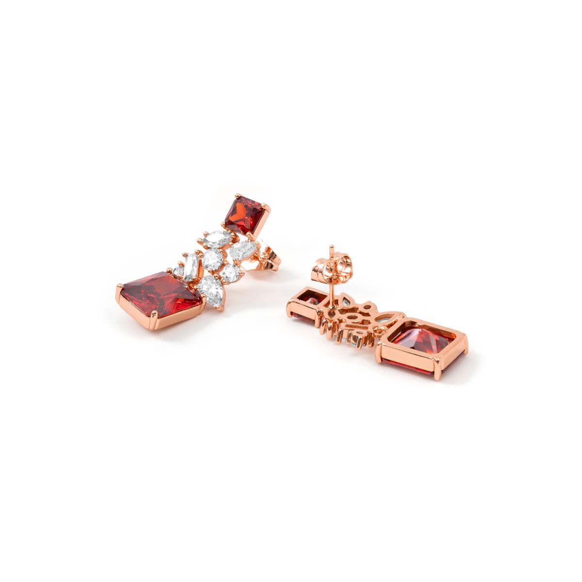 Pendientes Alyss acabado oro rosa 18k - Alyss