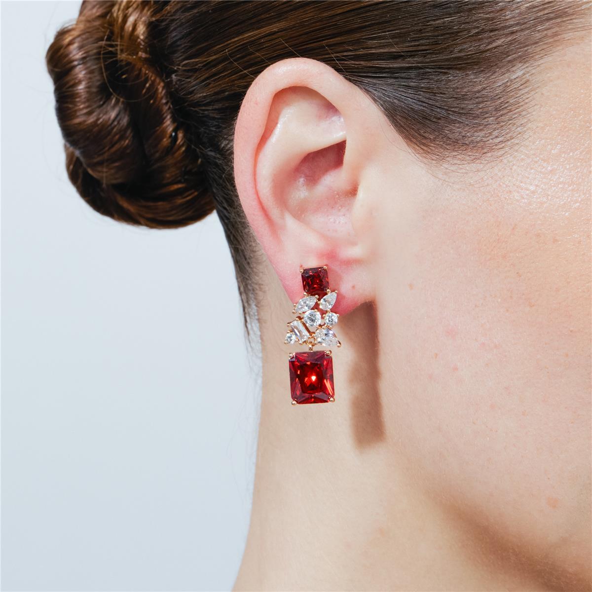 Pendientes Alyss acabado oro rosa 18k - Alyss