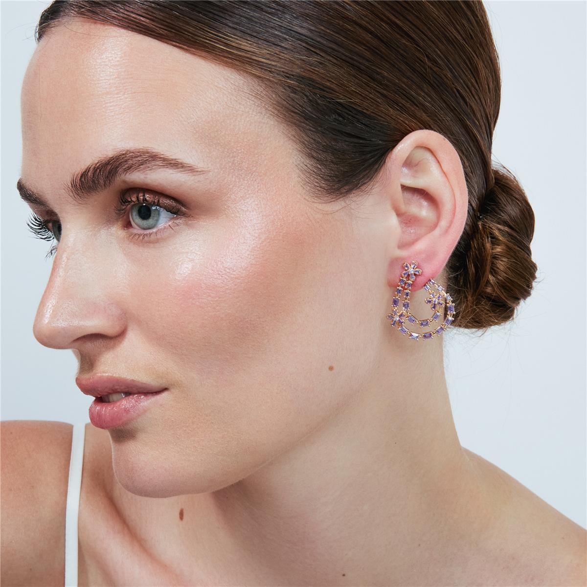 Boucles d'oreilles Prusre finition or rose 18k - Prusre