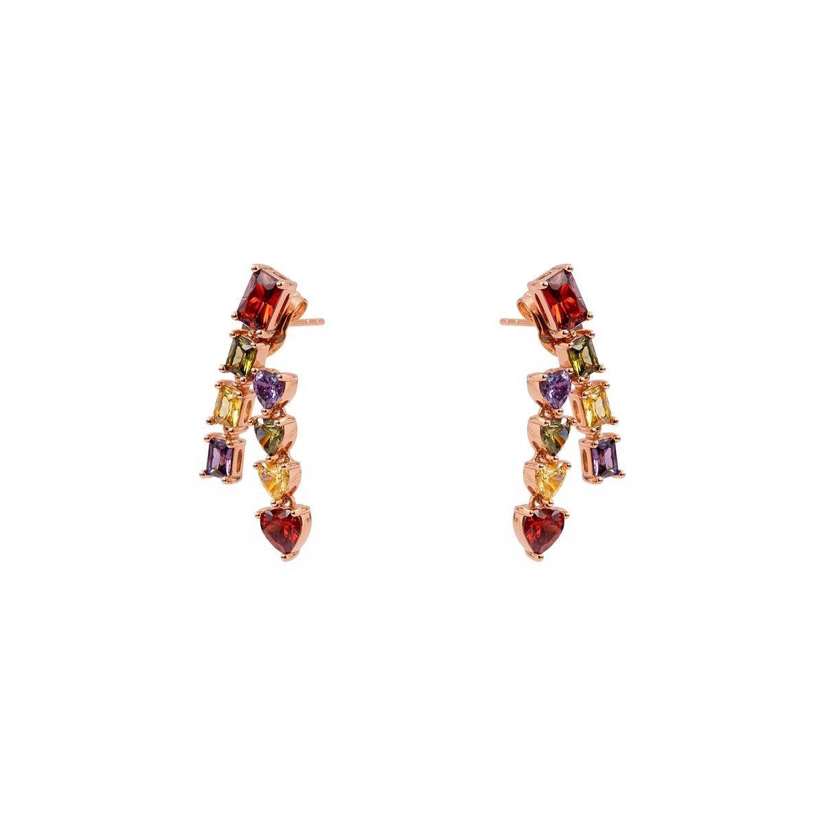 Pendientes Vehou mit 18k Roségold-Finish - Vehou