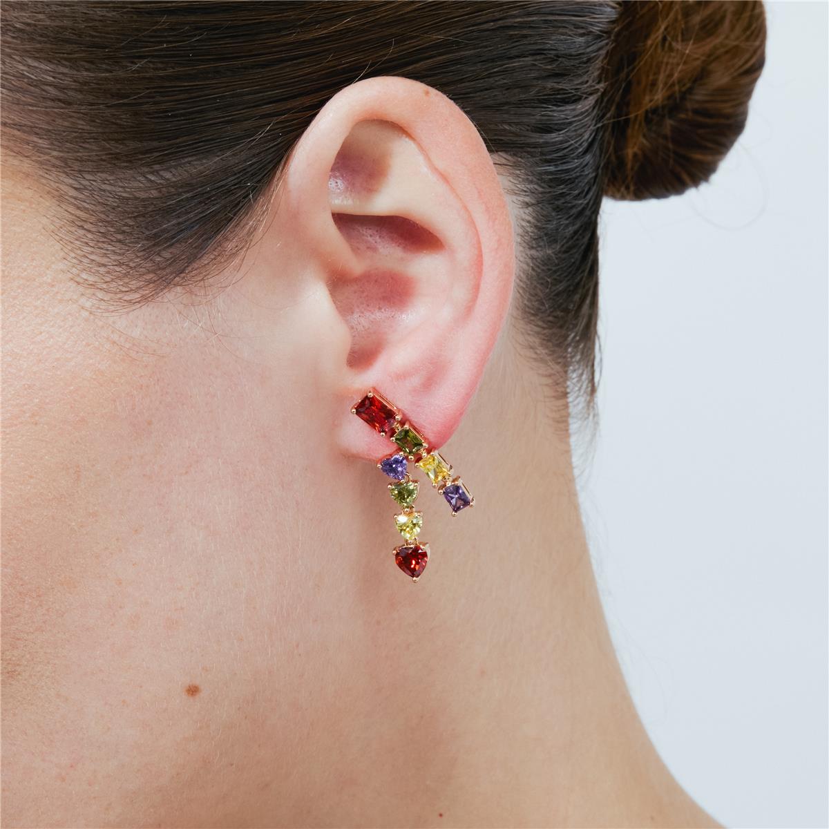 Pendientes Vehou mit 18k Roségold-Finish - Vehou